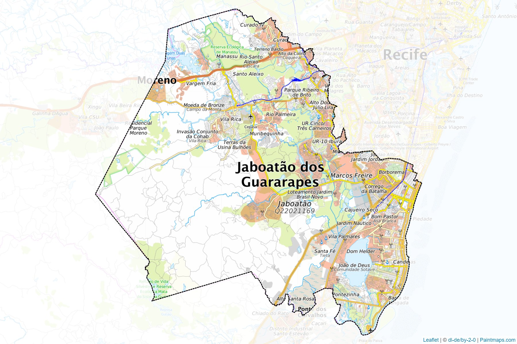 Jaboatao dos Guararapes (Pernambuco) Map Cropping Samples-1