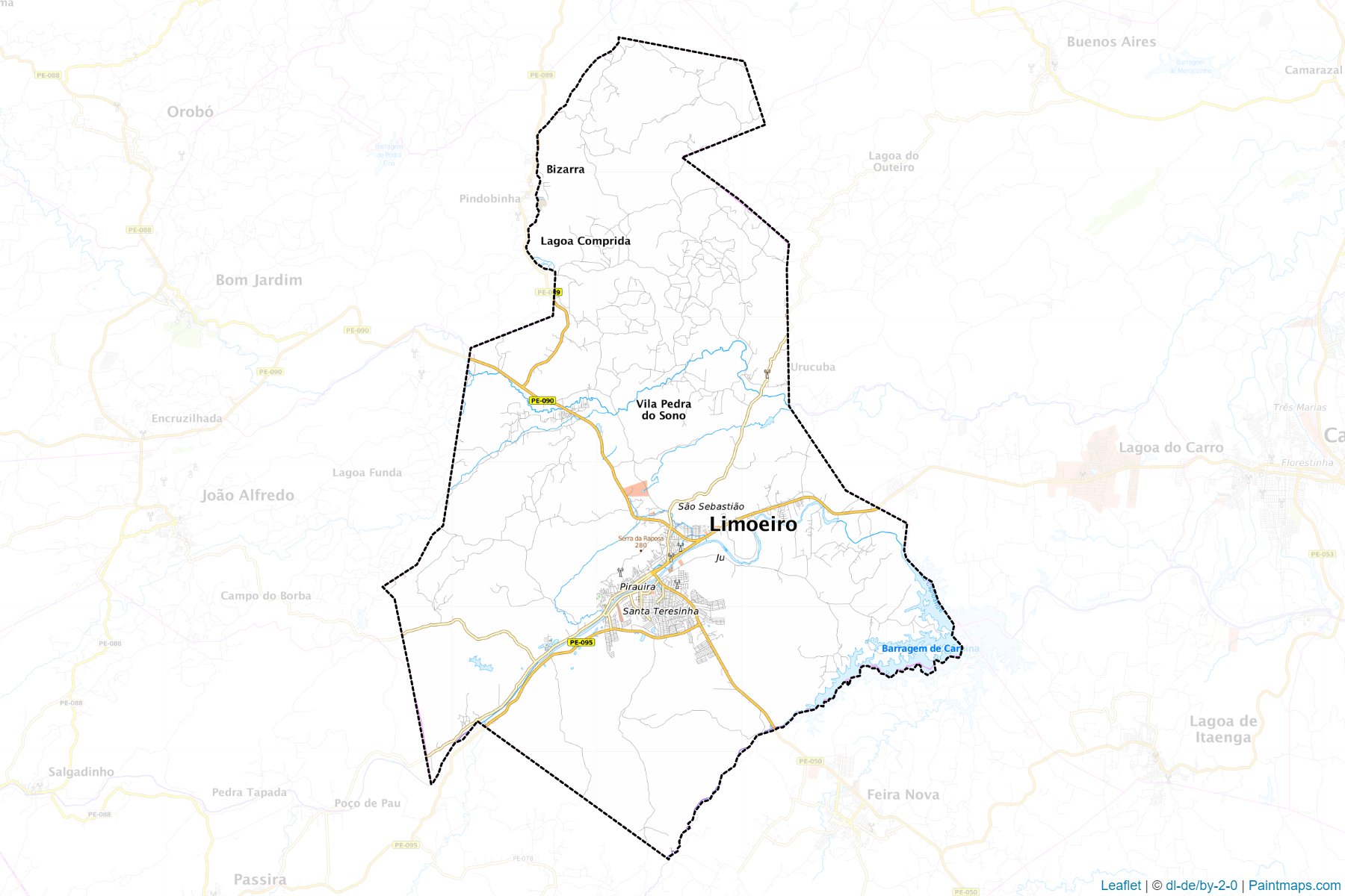 Limoeiro (Pernambuco) Map Cropping Samples-1