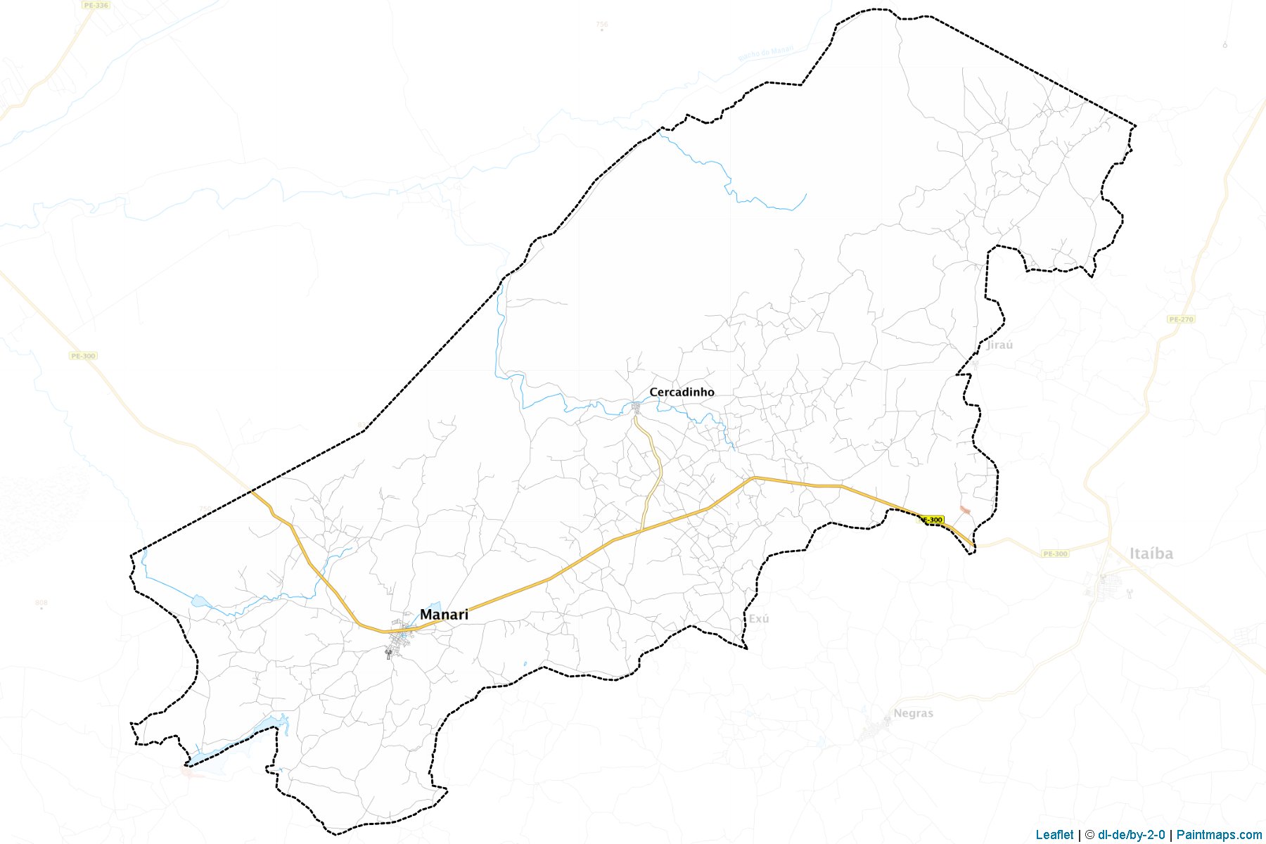 Manari (Pernambuco) Map Cropping Samples-1