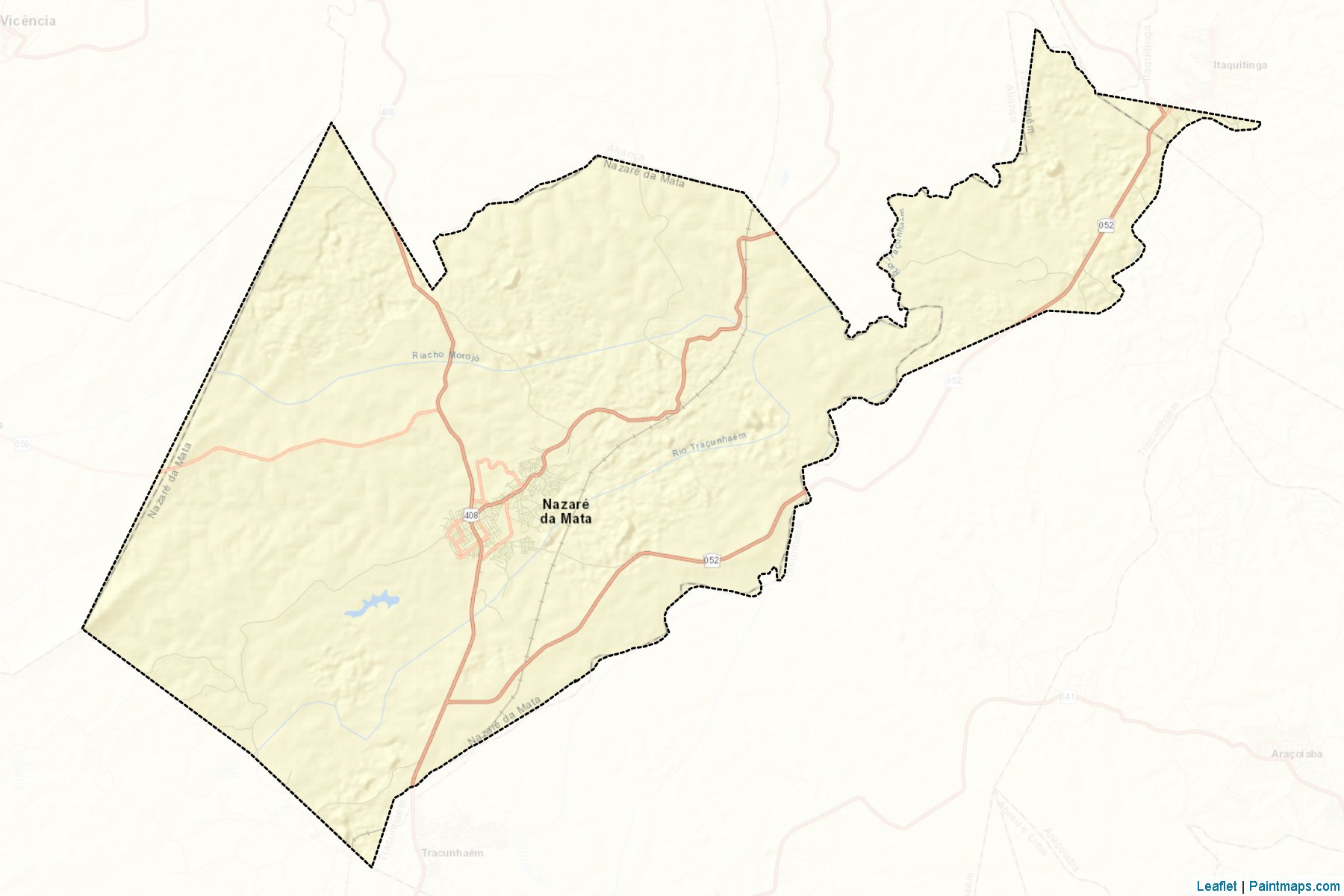 Nazare da Mata (Pernambuco) Map Cropping Samples-2