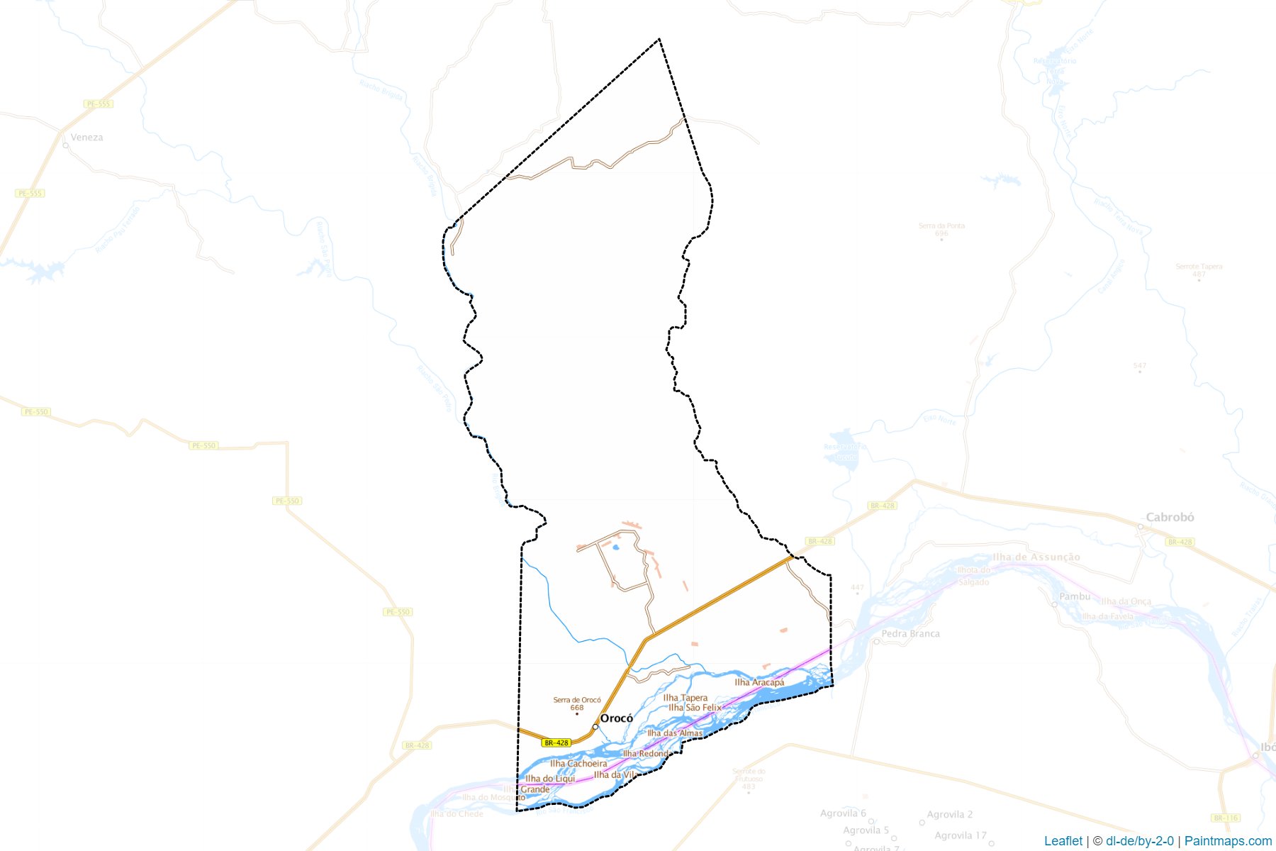 Oroco (Pernambuco) Map Cropping Samples-1