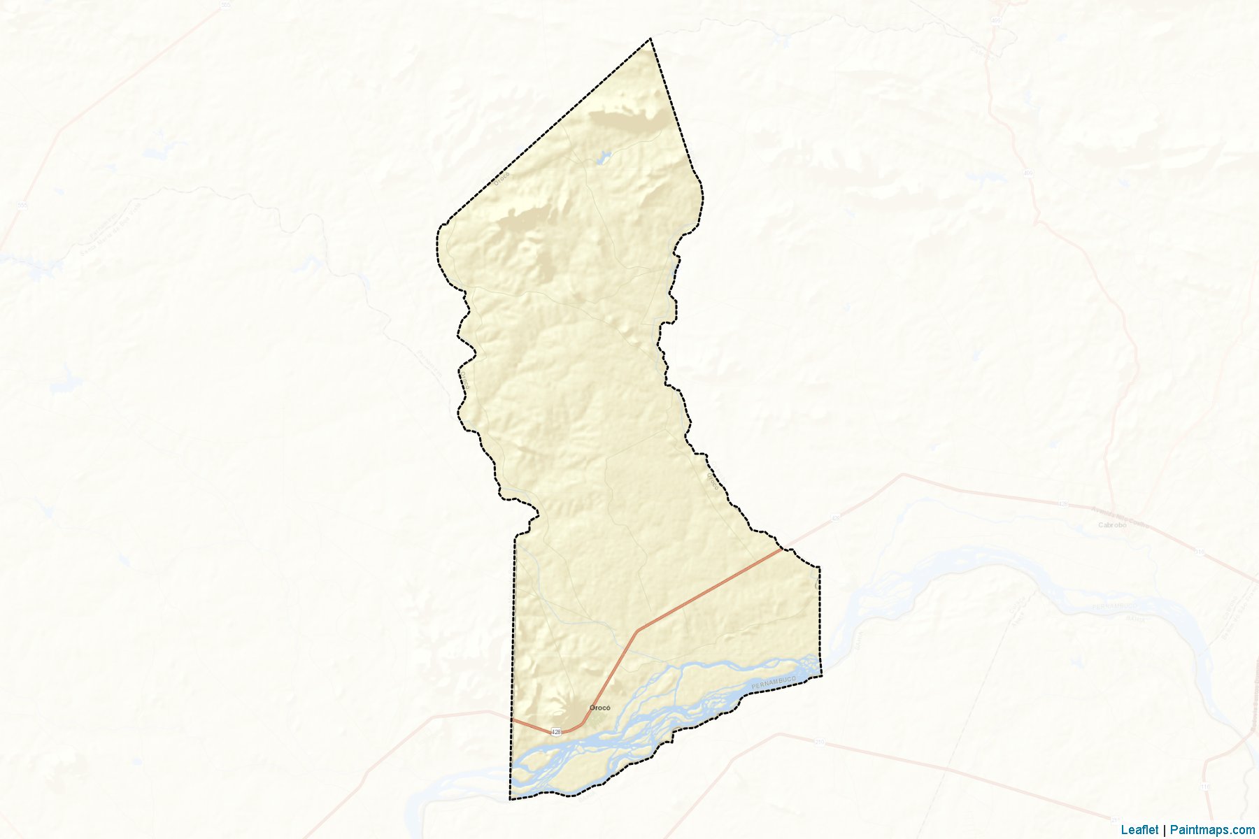 Muestras de recorte de mapas Oroco (Pernambuco)-2