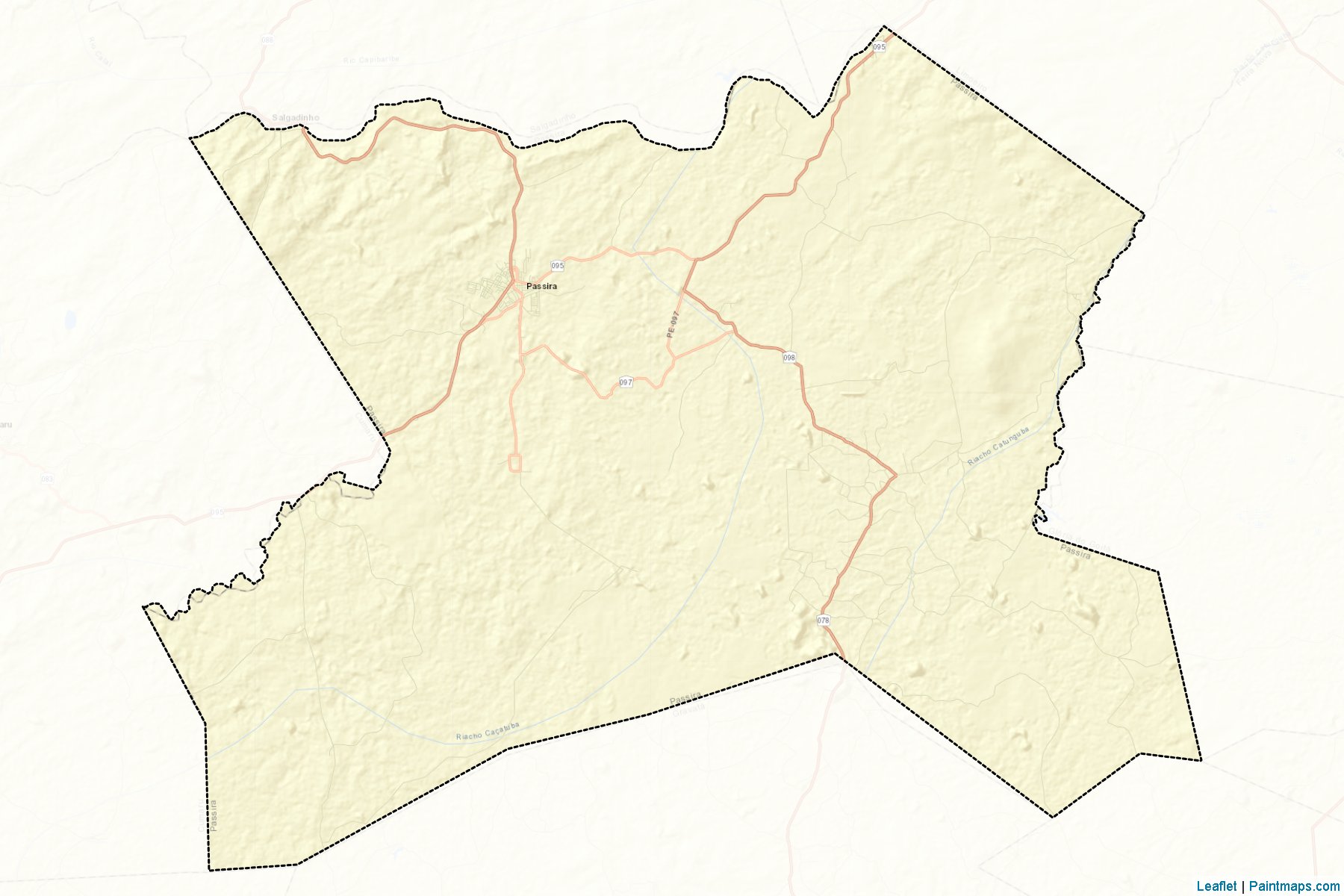 Muestras de recorte de mapas Passira (Pernambuco)-2