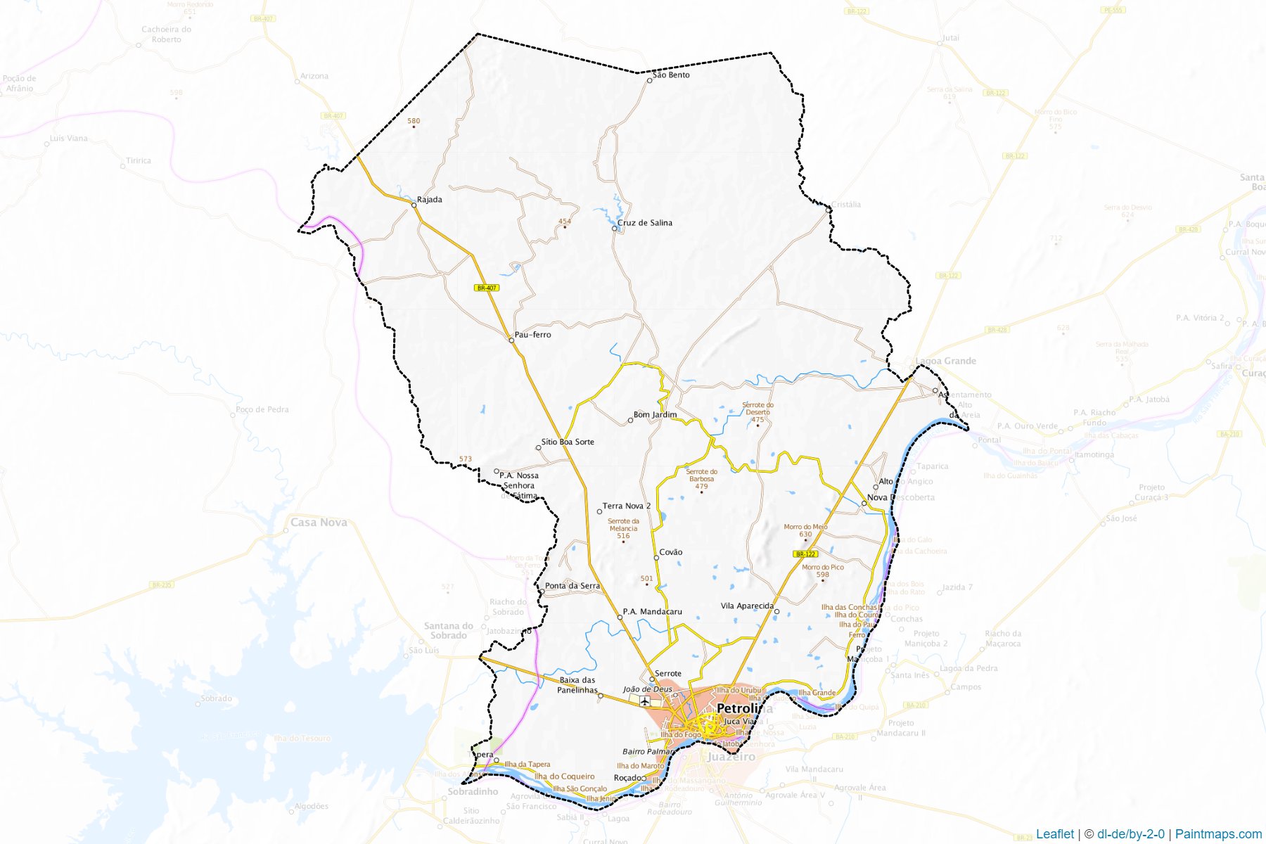 Petrolina (Pernambuco) Map Cropping Samples-1