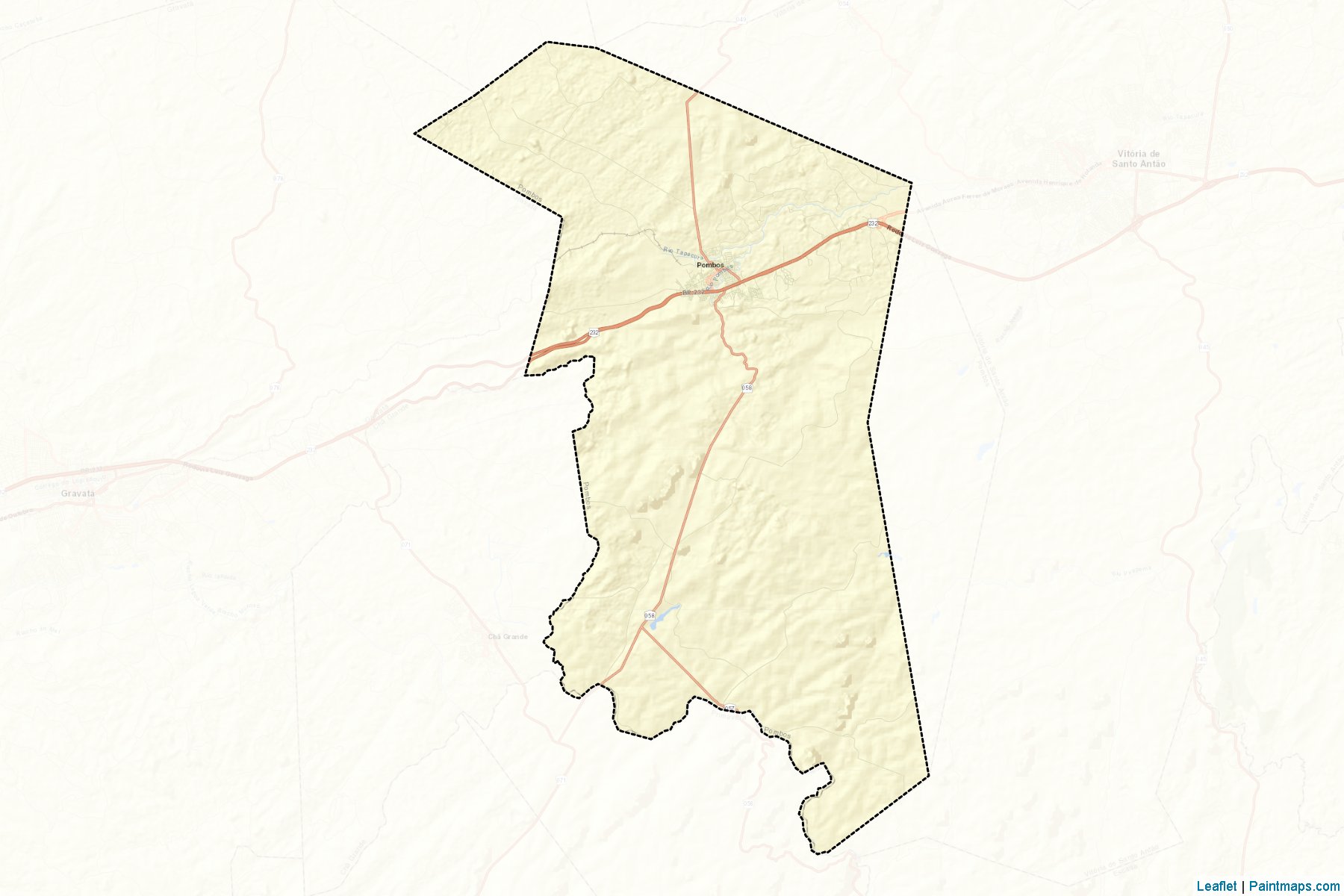 Muestras de recorte de mapas Pombos (Pernambuco)-2