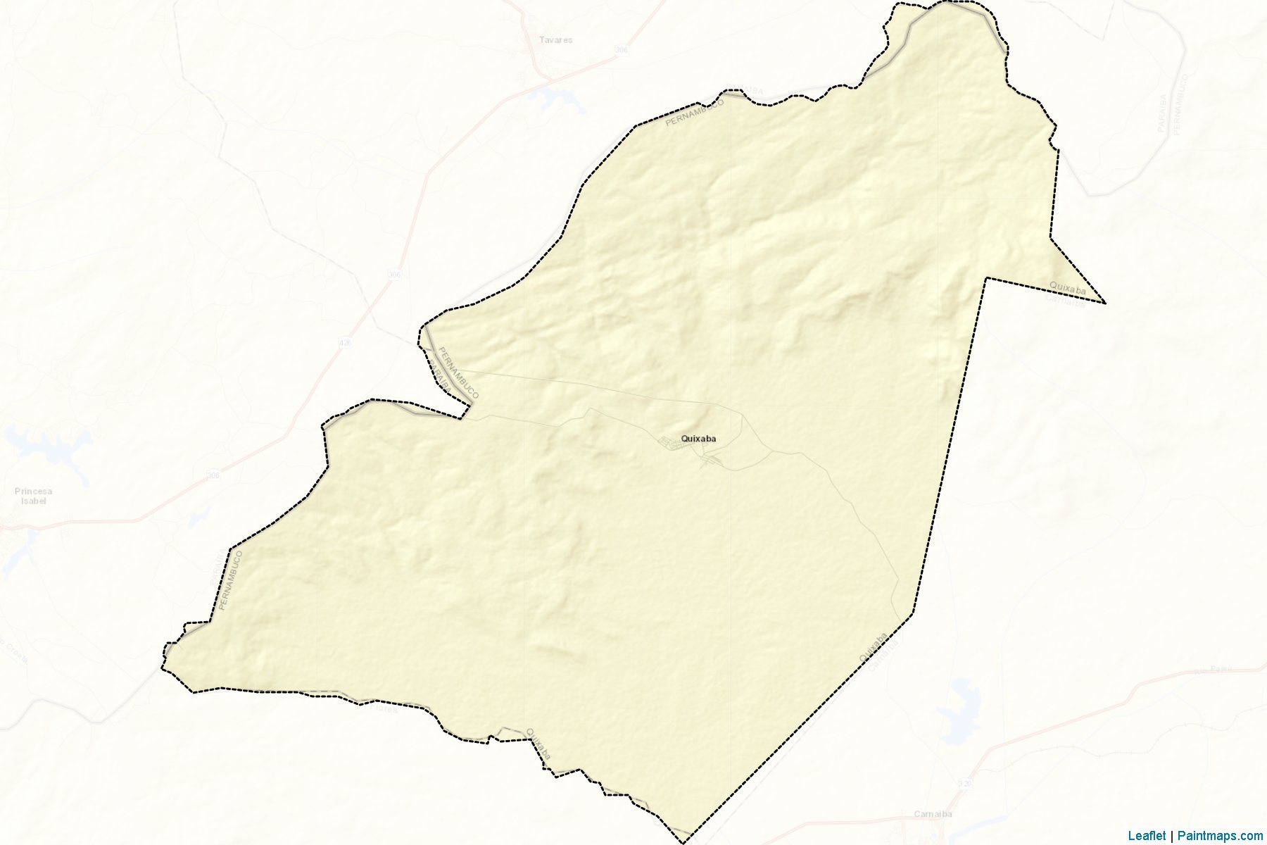 Quixaba (Pernambuco) Haritası Örnekleri-2