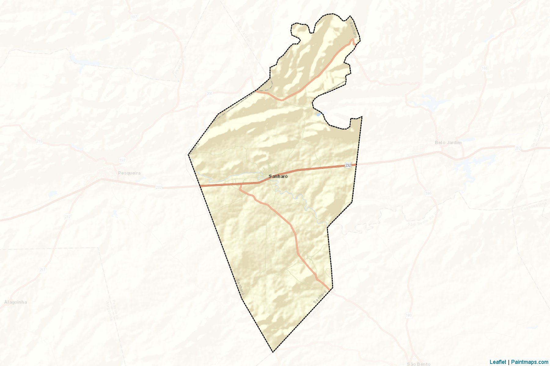 Sanharo (Pernambuco) Map Cropping Samples-2