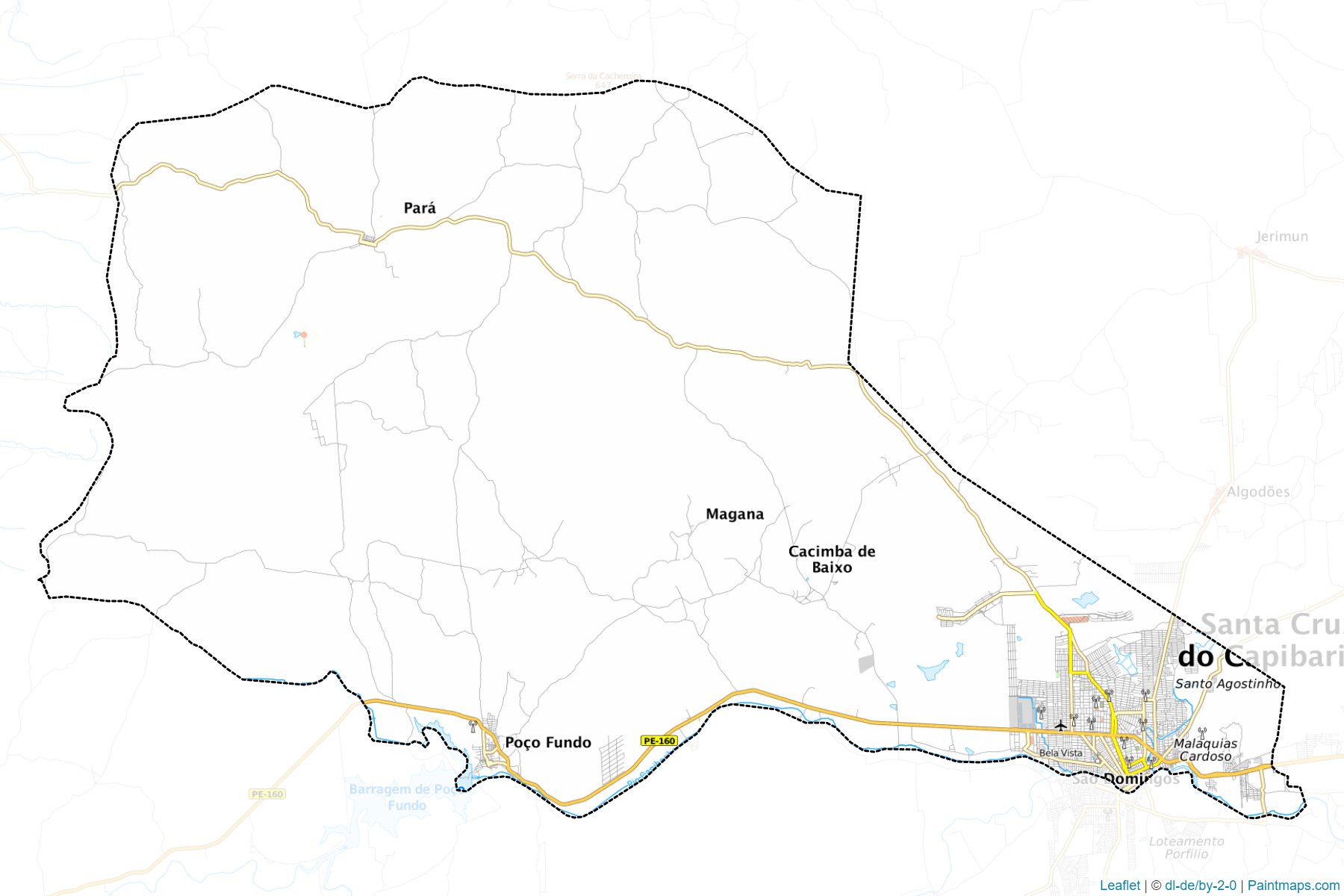 Santa Cruz do Capibaribe (Pernambuco) Map Cropping Samples-1