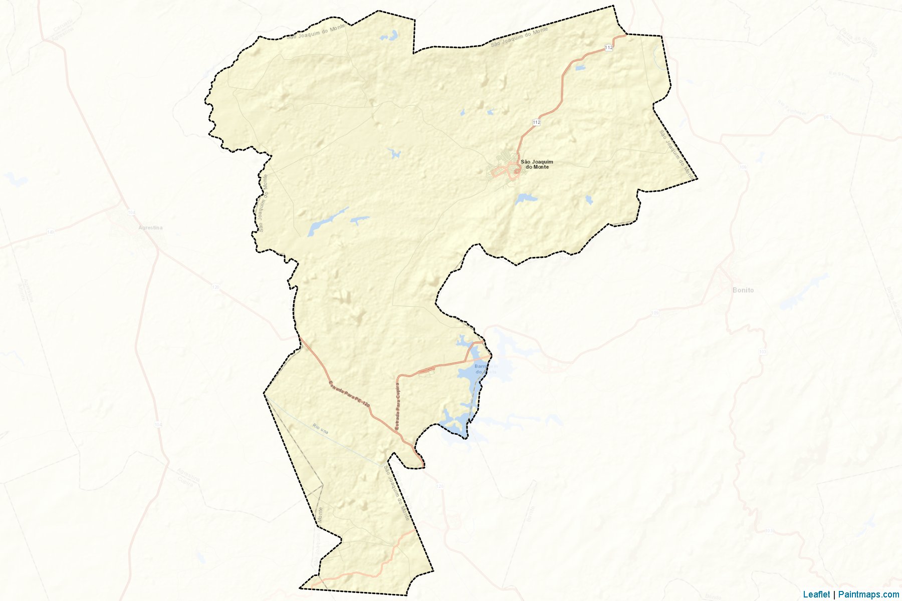 Muestras de recorte de mapas Sao Joaquim do Monte (Pernambuco)-2