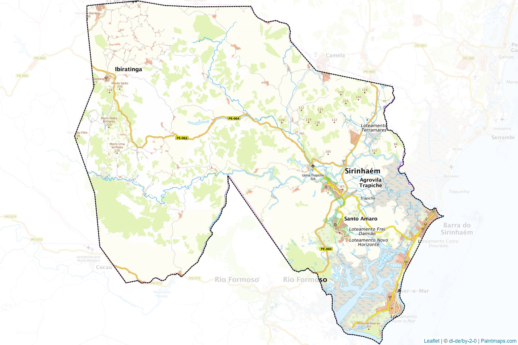 Sirinhaem (Pernambuco) Map Cropping Samples-1