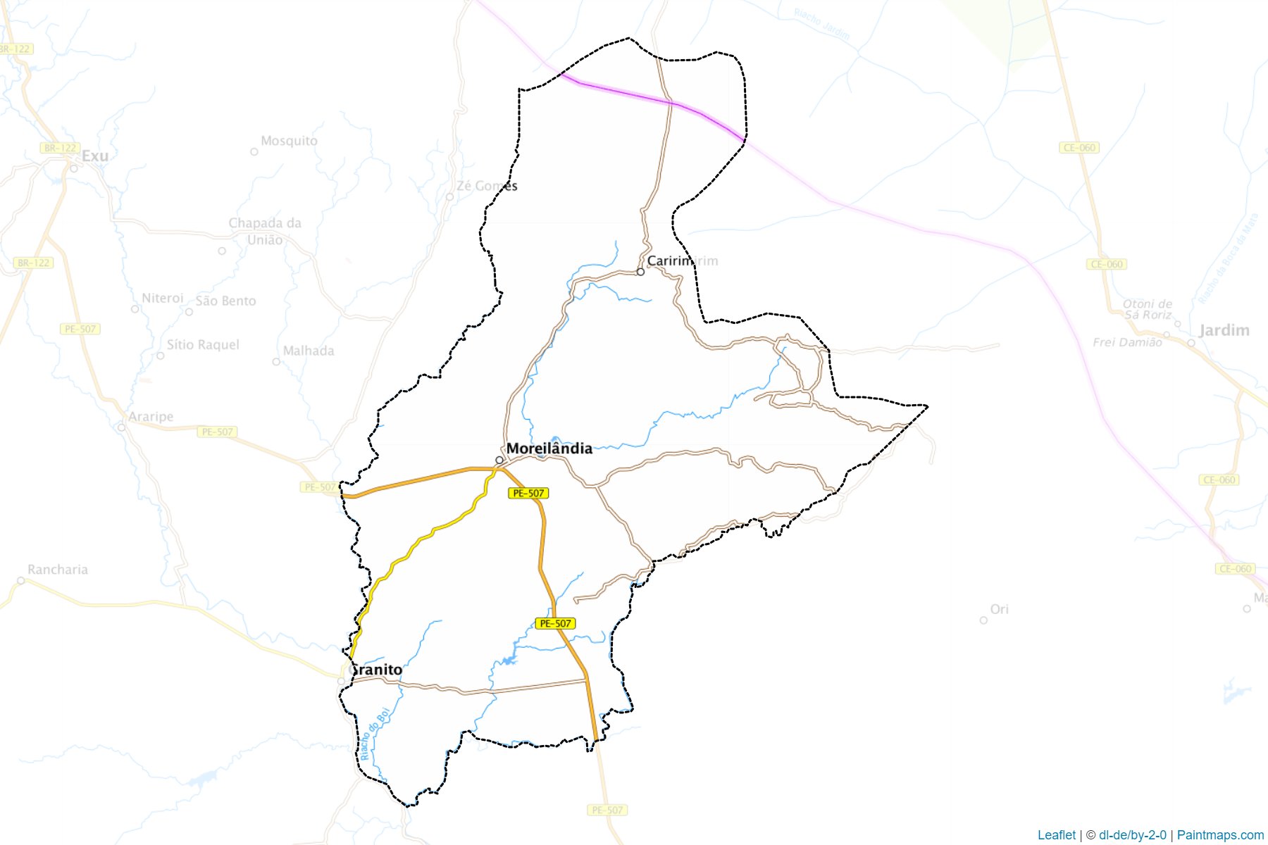 Moreilandia (Pernambuco) Map Cropping Samples-1