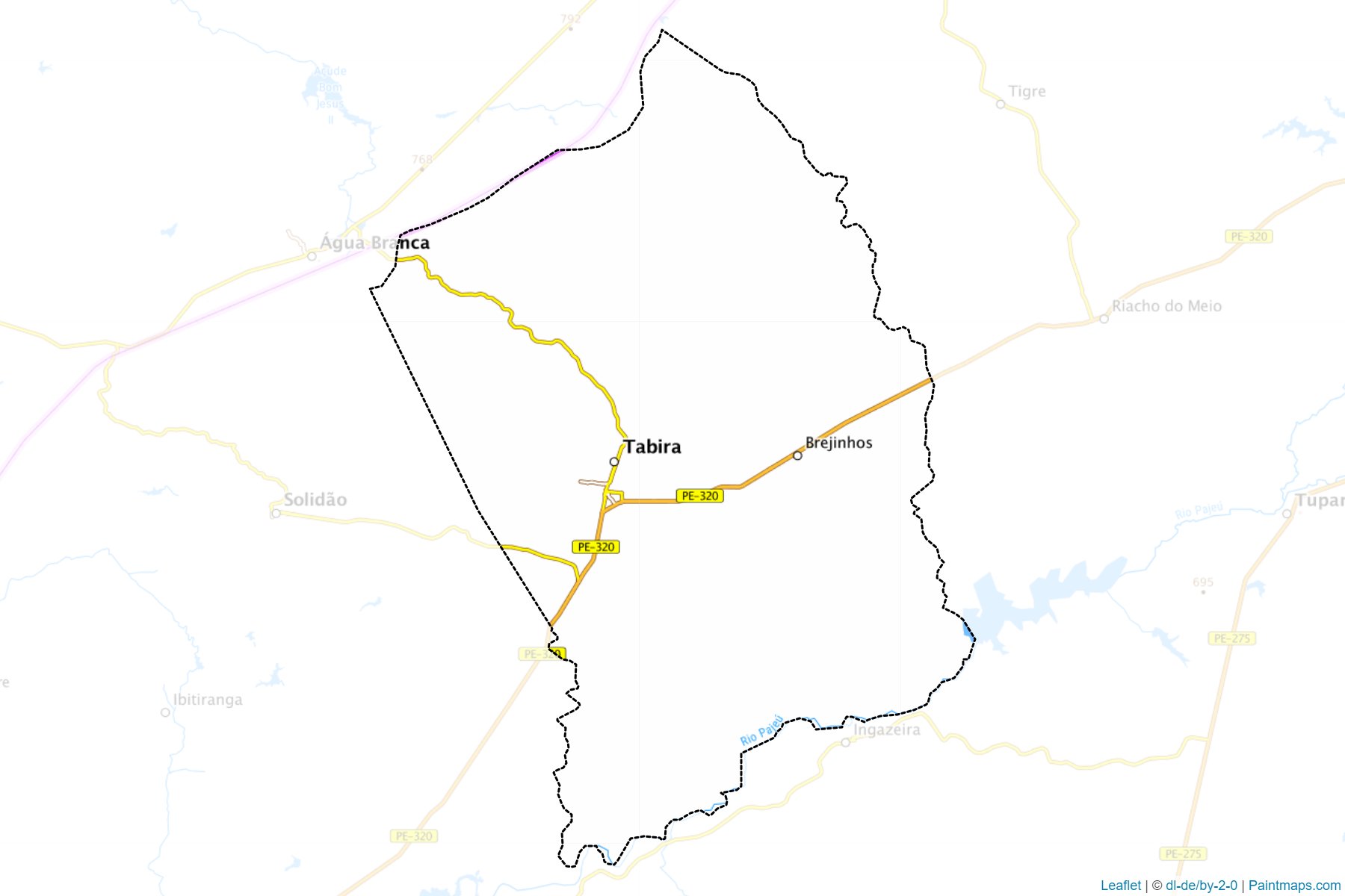 Tabira (Pernambuco) Map Cropping Samples-1