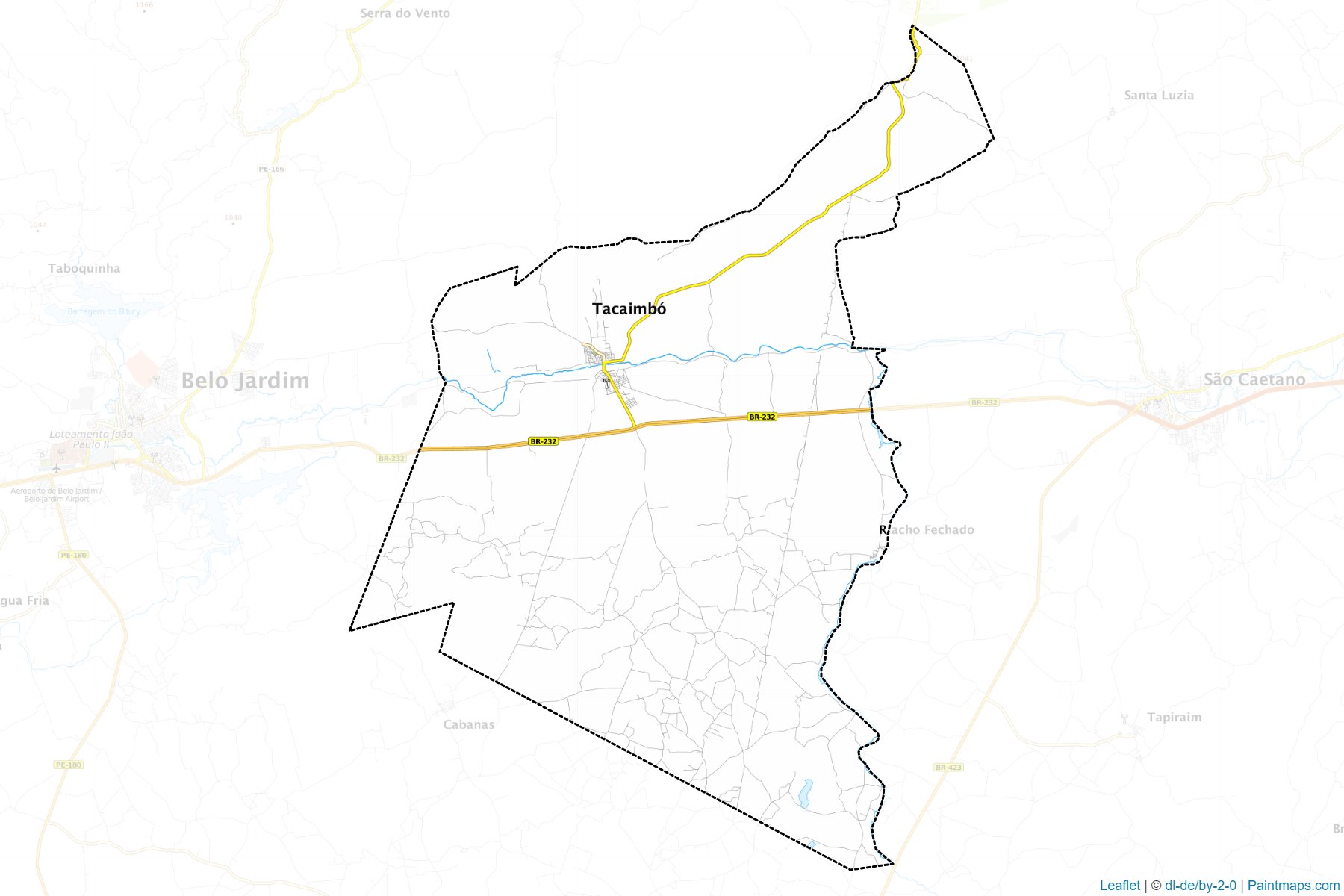 Tacaimbo (Pernambuco) Map Cropping Samples-1