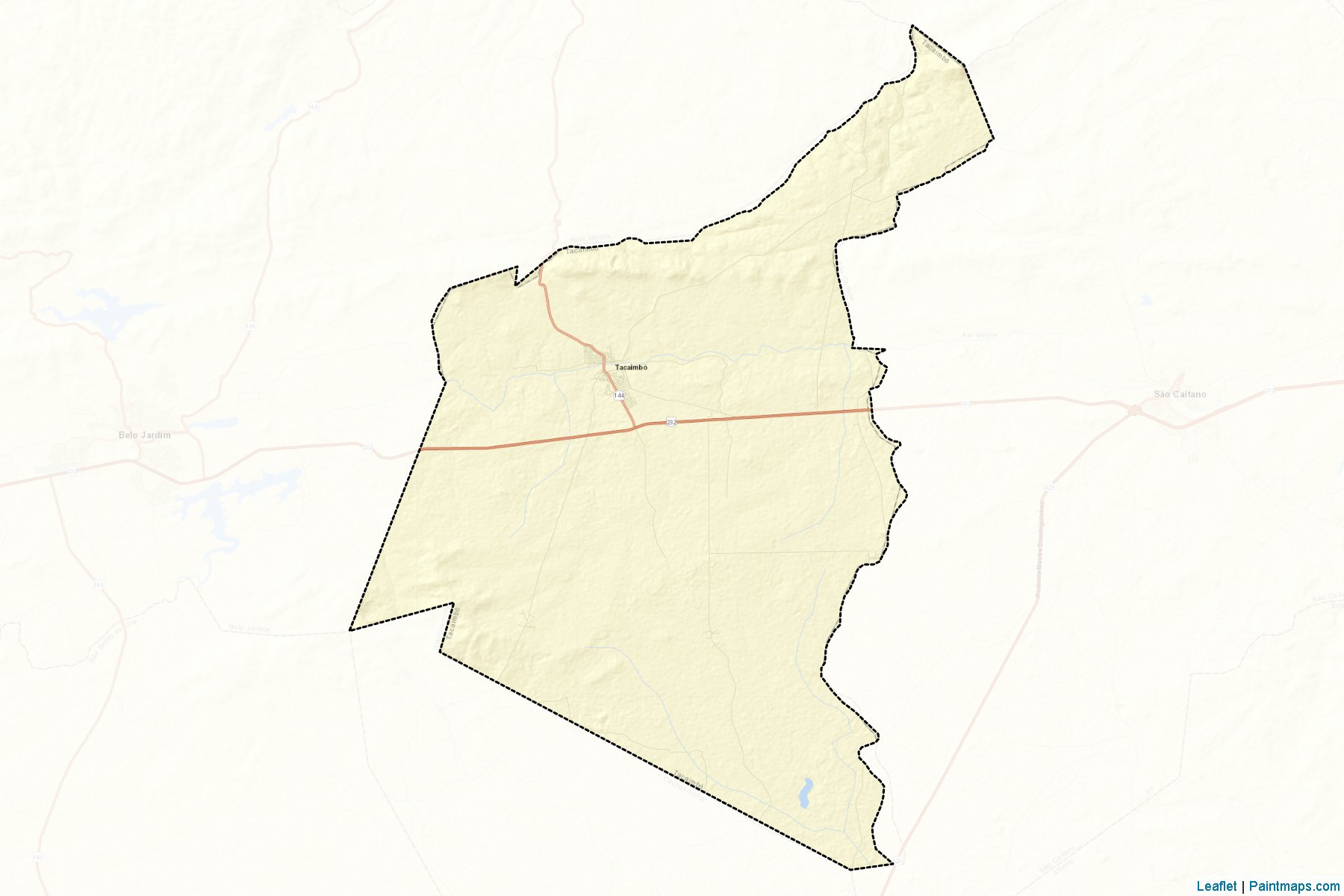 Tacaimbo (Pernambuco) Map Cropping Samples-2