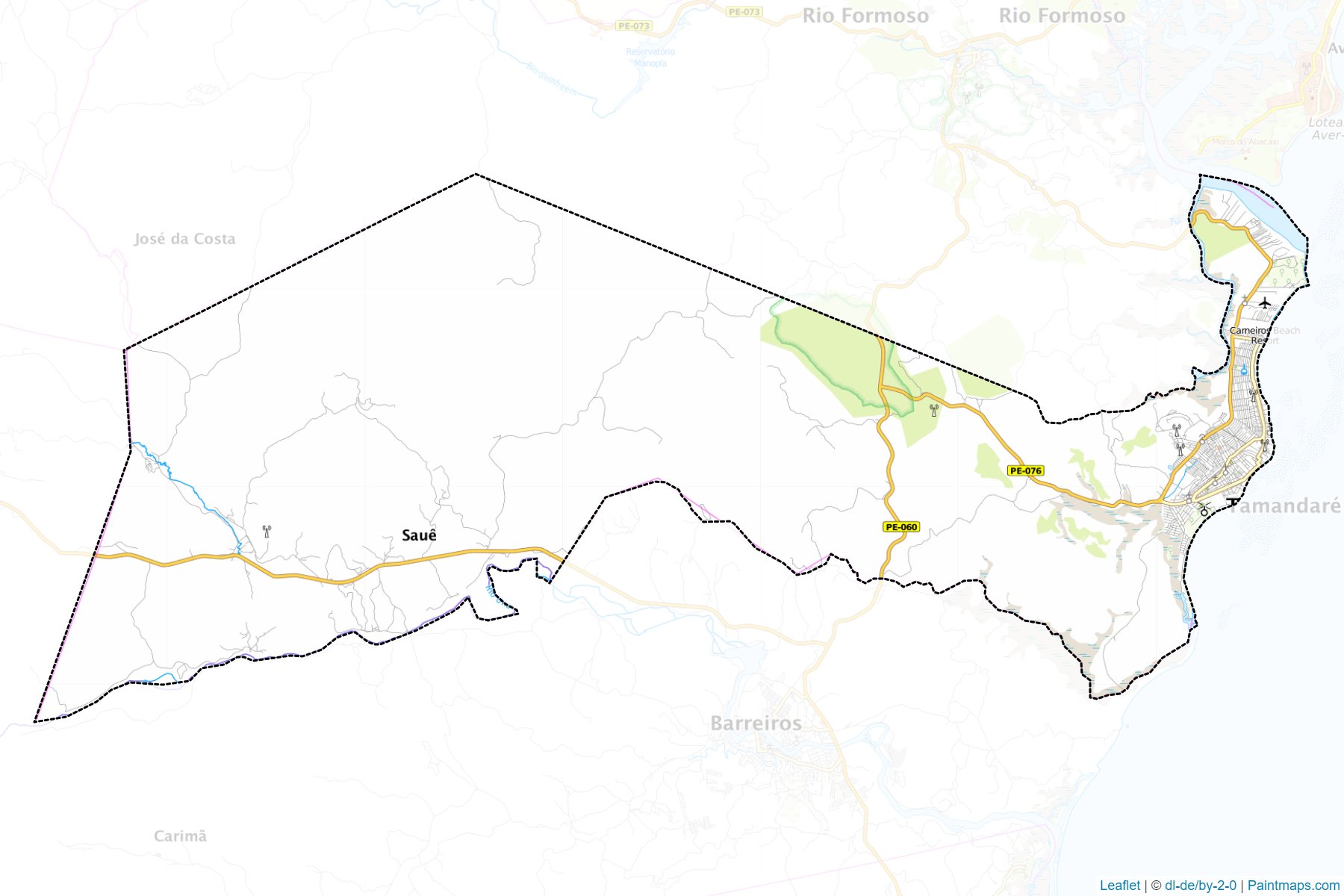 Tamandare (Pernambuco) Map Cropping Samples-1