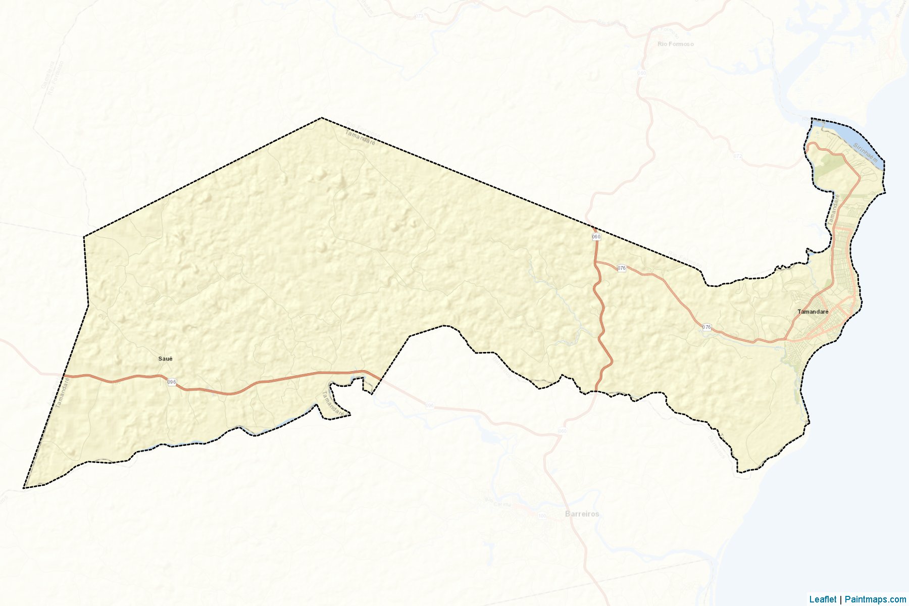 Tamandare (Pernambuco) Map Cropping Samples-2