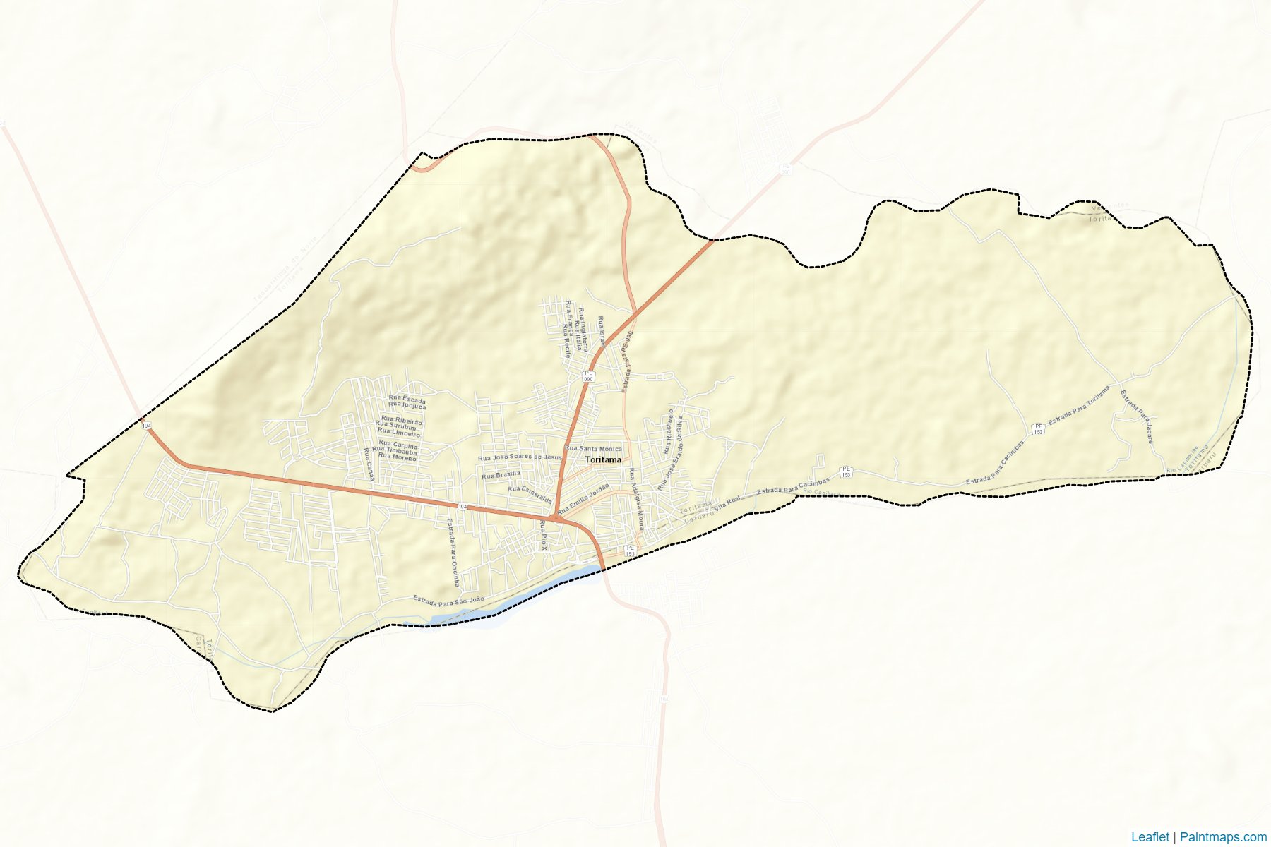 Toritama (Pernambuco) Map Cropping Samples-2