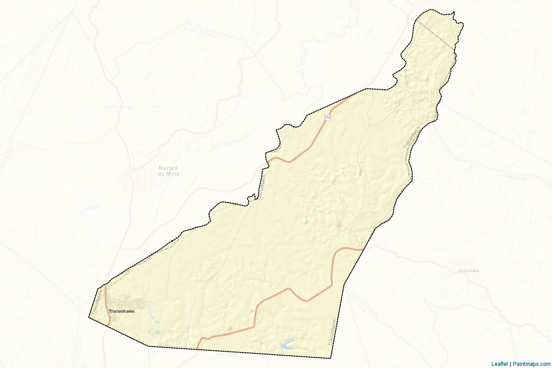 Tracunhaem (Pernambuco) Map Cropping Samples-2