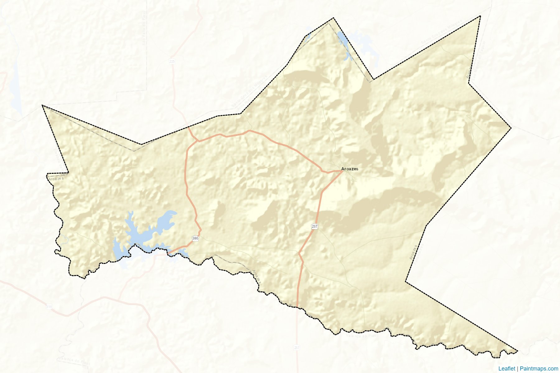 Muestras de recorte de mapas Aroazes (Piaui)-2