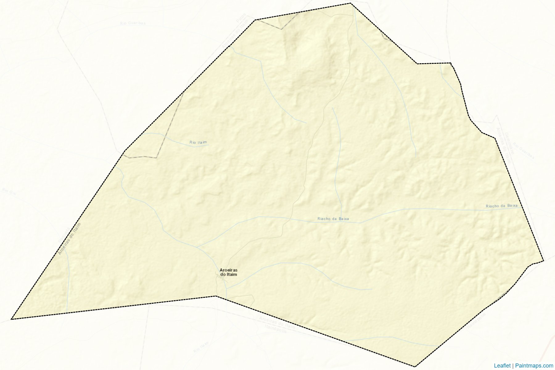 Muestras de recorte de mapas Aroeiras do Itaim (Piaui)-2