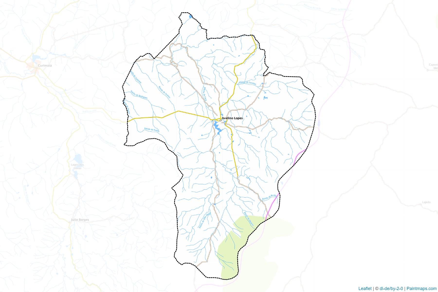 Muestras de recorte de mapas Avelino Lopes (Piaui)-1