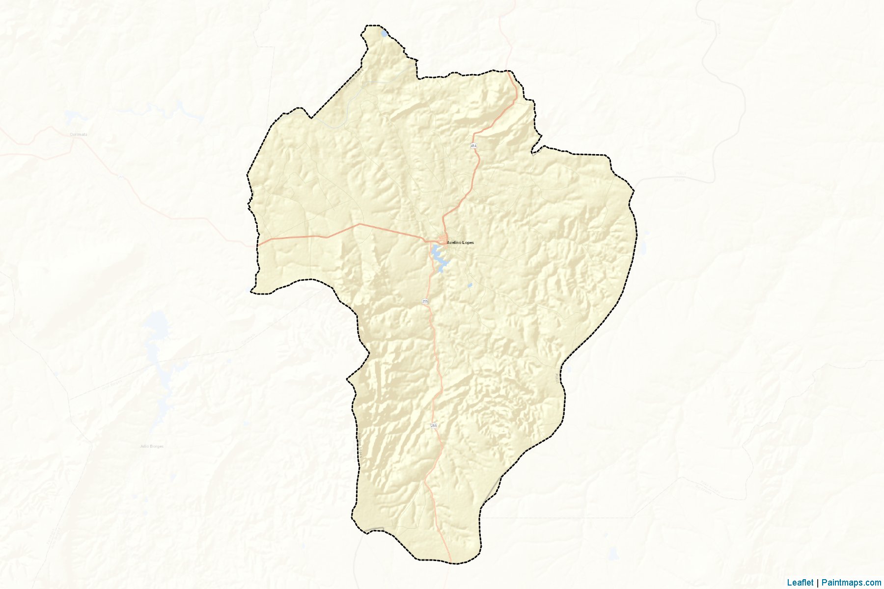 Muestras de recorte de mapas Avelino Lopes (Piaui)-2