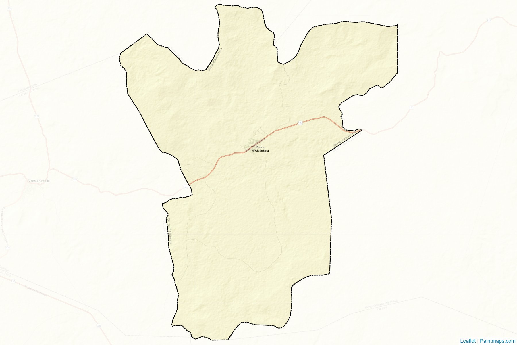 Muestras de recorte de mapas Barra D'Alcantara (Piaui)-2