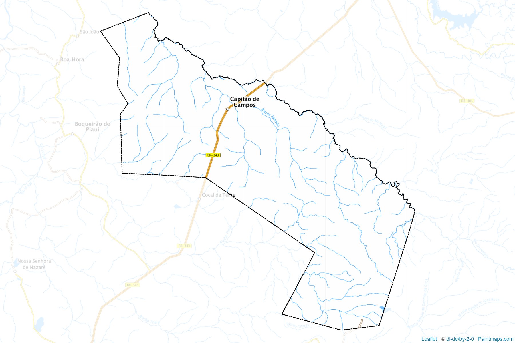 Muestras de recorte de mapas Capitao de Campos (Piaui)-1