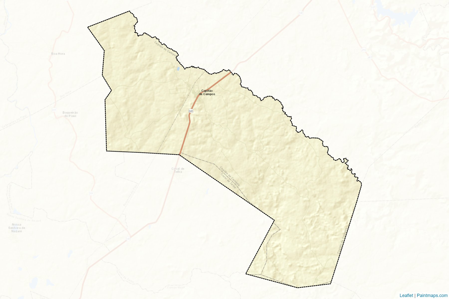 Muestras de recorte de mapas Capitao de Campos (Piaui)-2