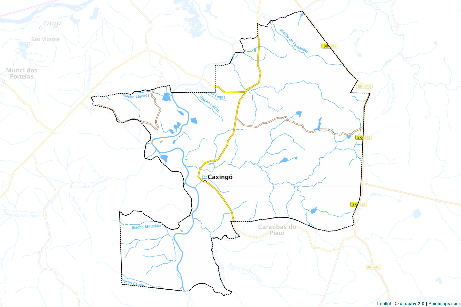 Muestras de recorte de mapas Caxingo (Piaui)-1