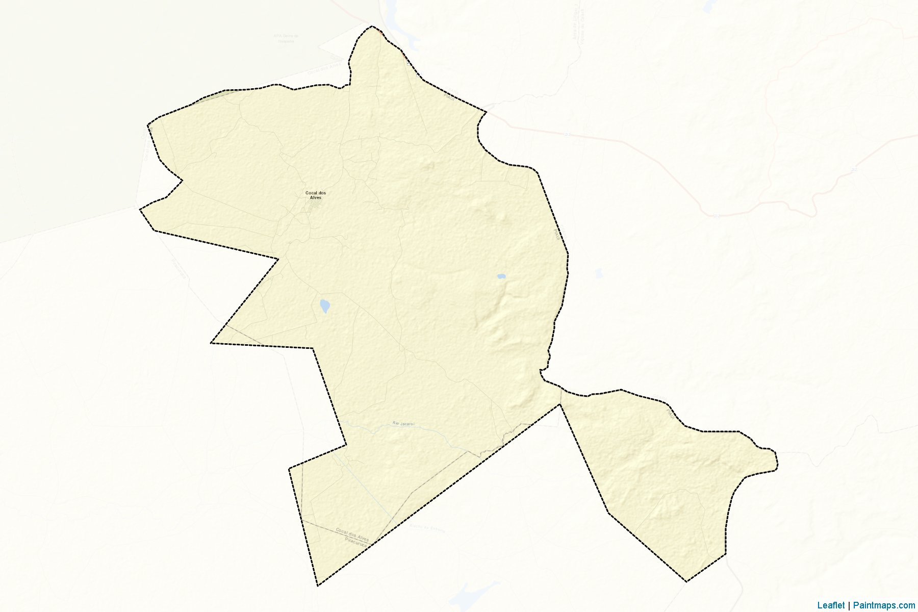 Muestras de recorte de mapas Cocal dos Alves (Piaui)-2