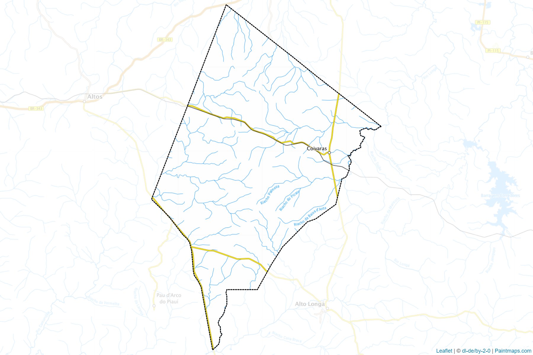 Muestras de recorte de mapas Coivaras (Piaui)-1