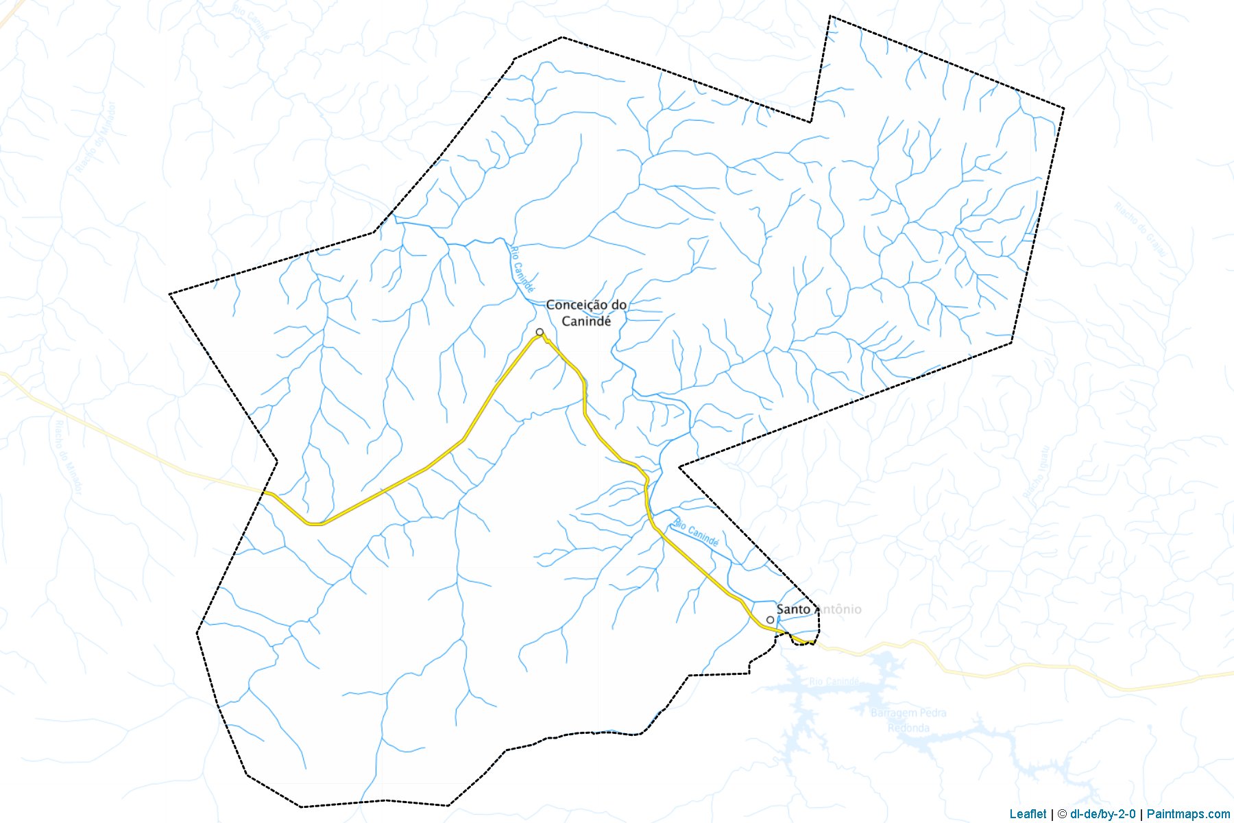 Muestras de recorte de mapas Conceicao do Caninde (Piaui)-1