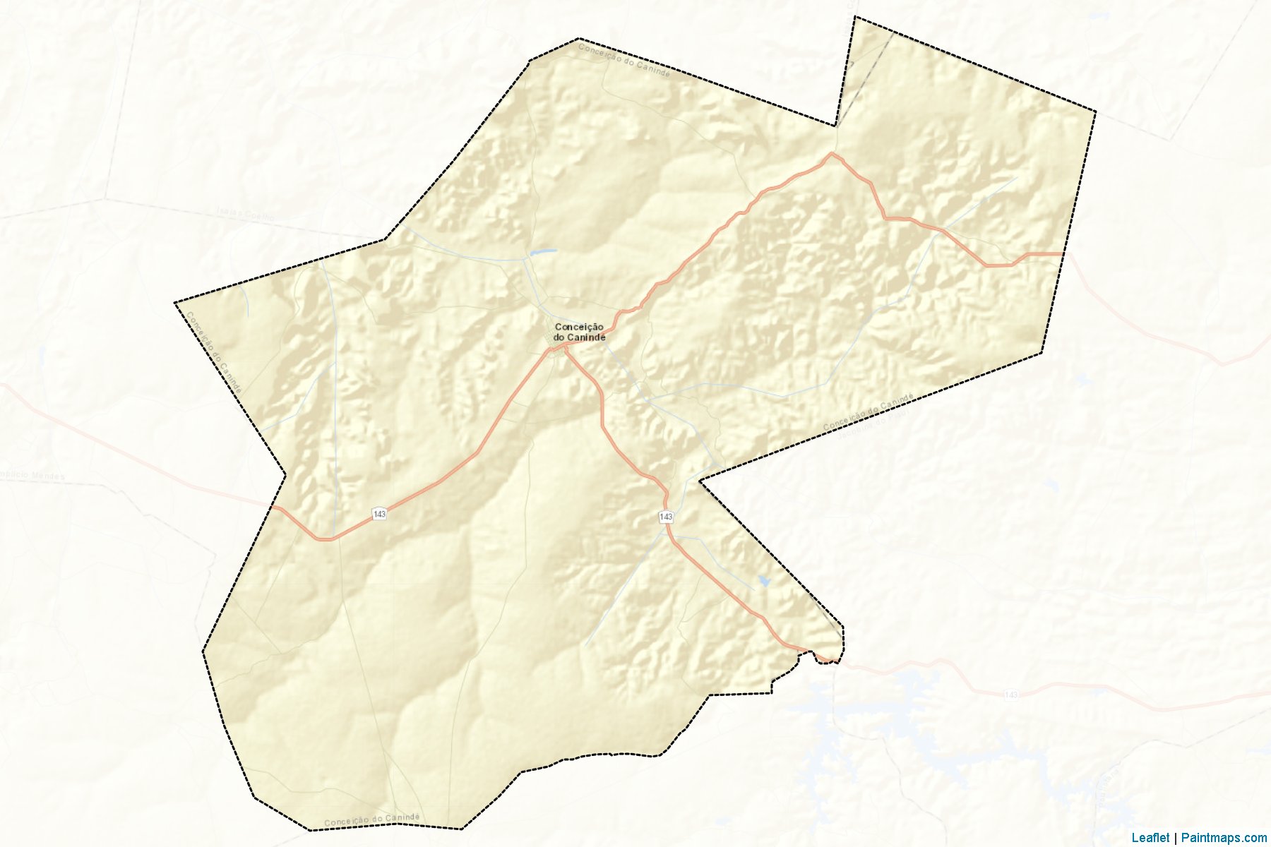 Muestras de recorte de mapas Conceicao do Caninde (Piaui)-2