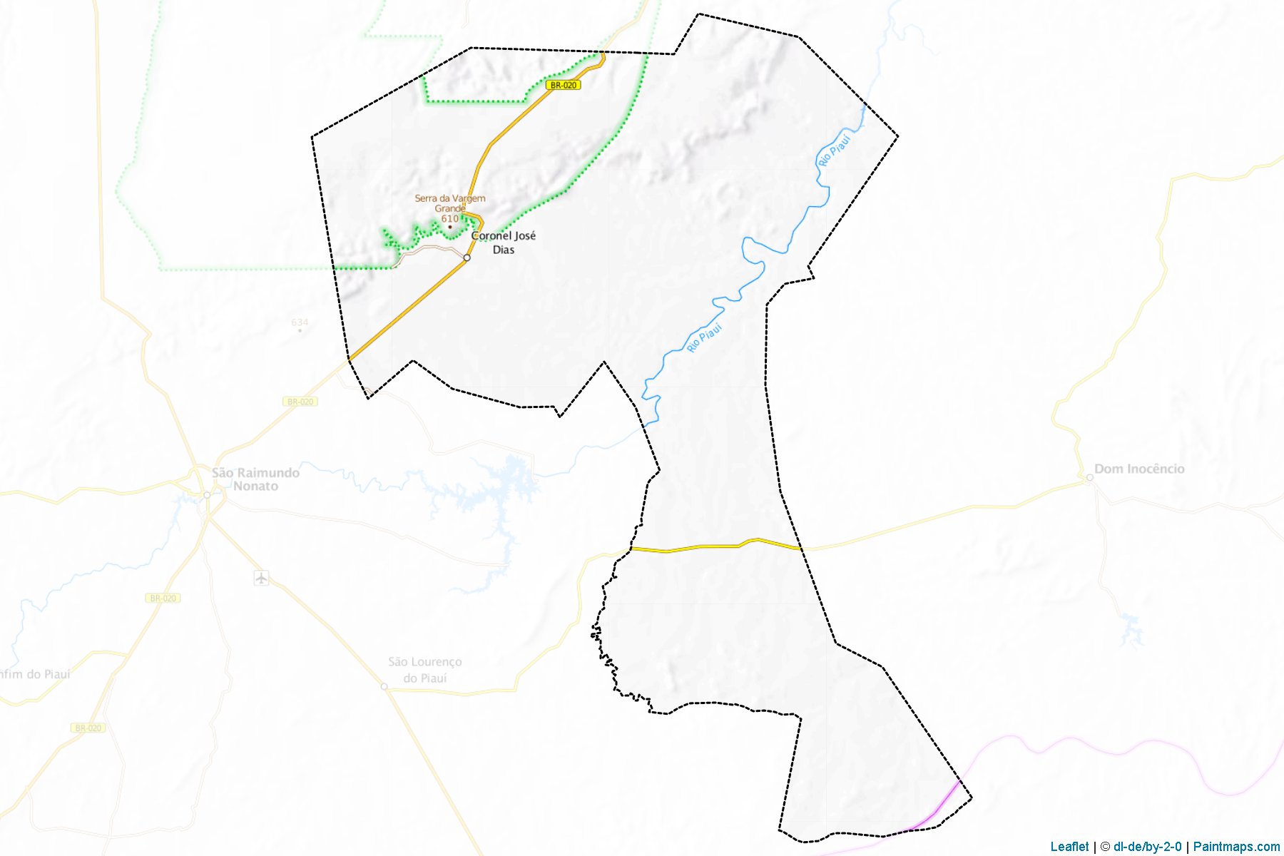 Coronel Jose Dias (Piaui) Map Cropping Samples-1