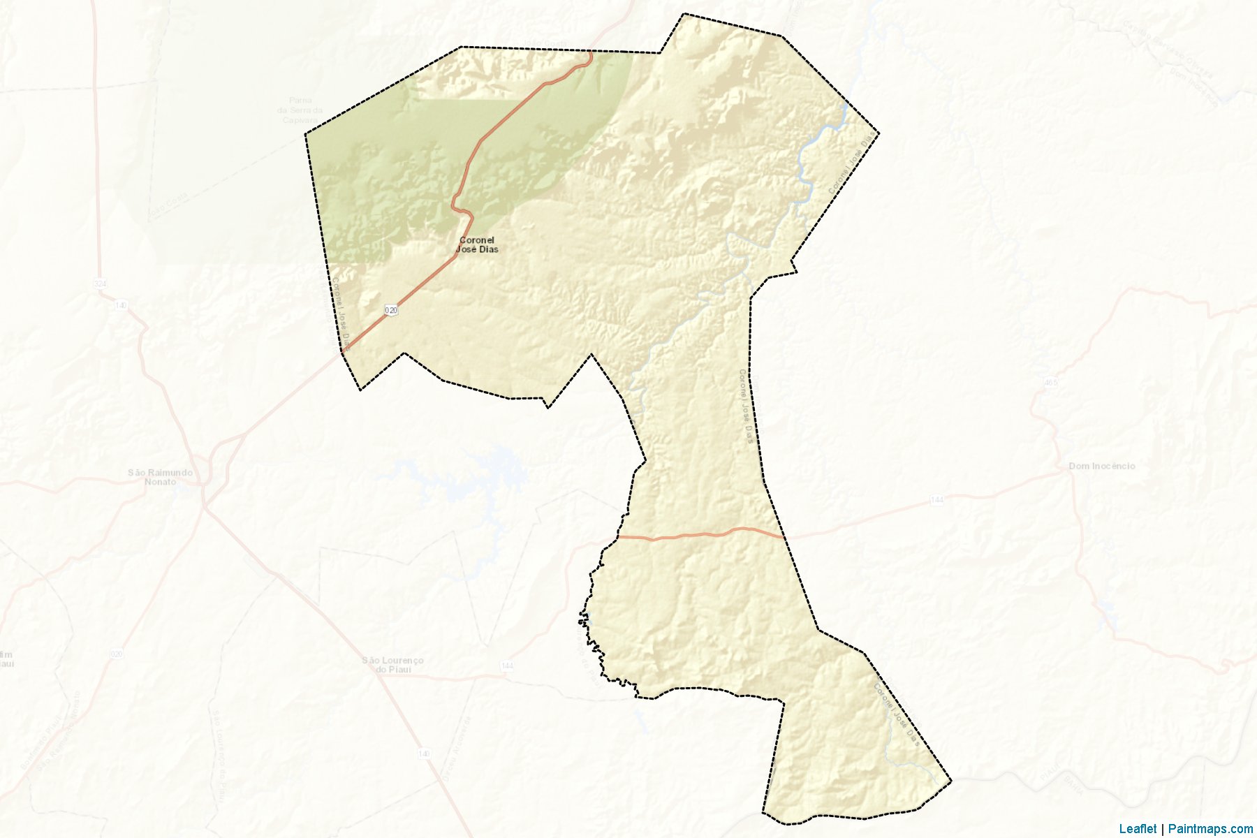 Coronel Jose Dias (Piaui) Map Cropping Samples-2