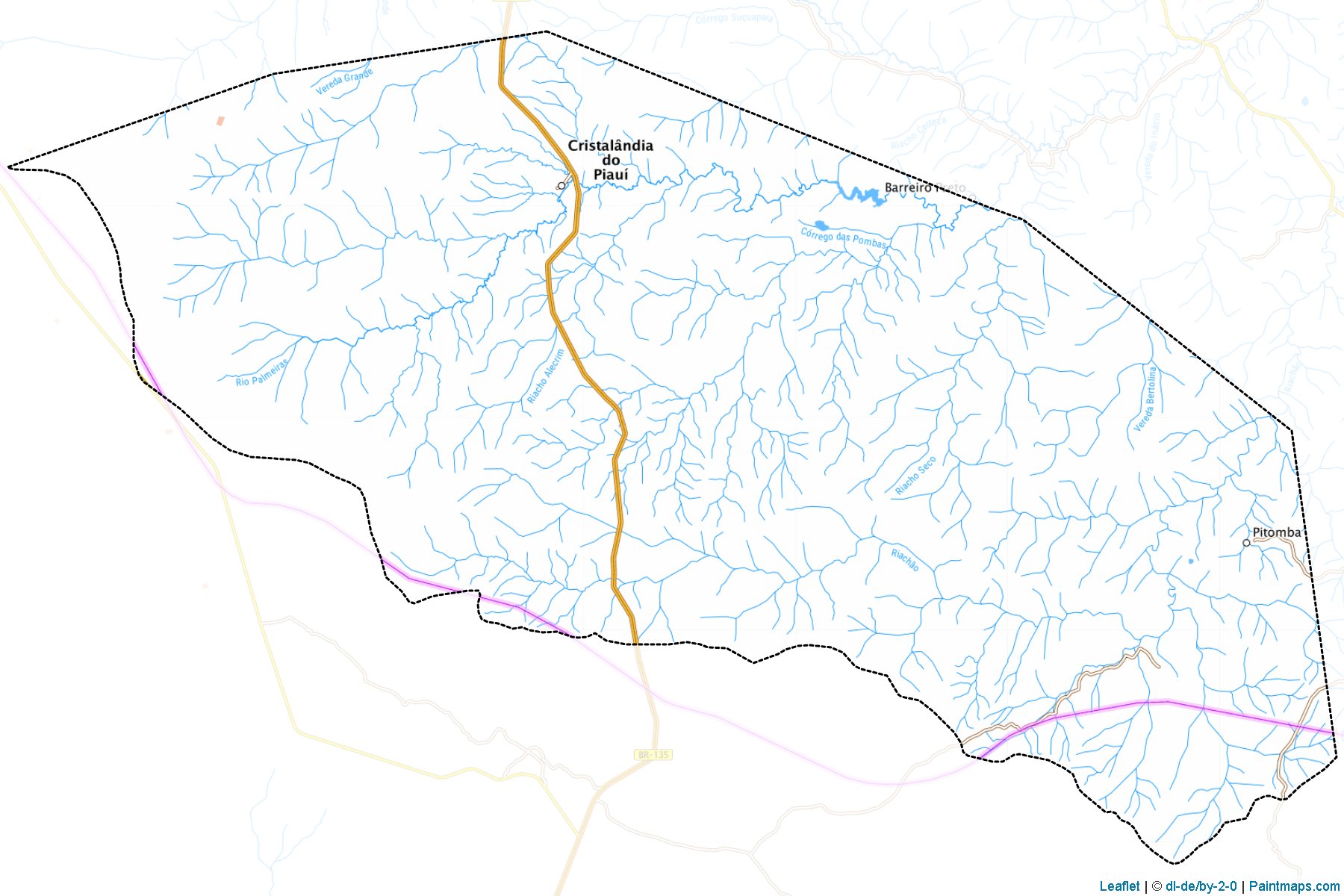 Cristalandia do Piaui (Piaui) Map Cropping Samples-1