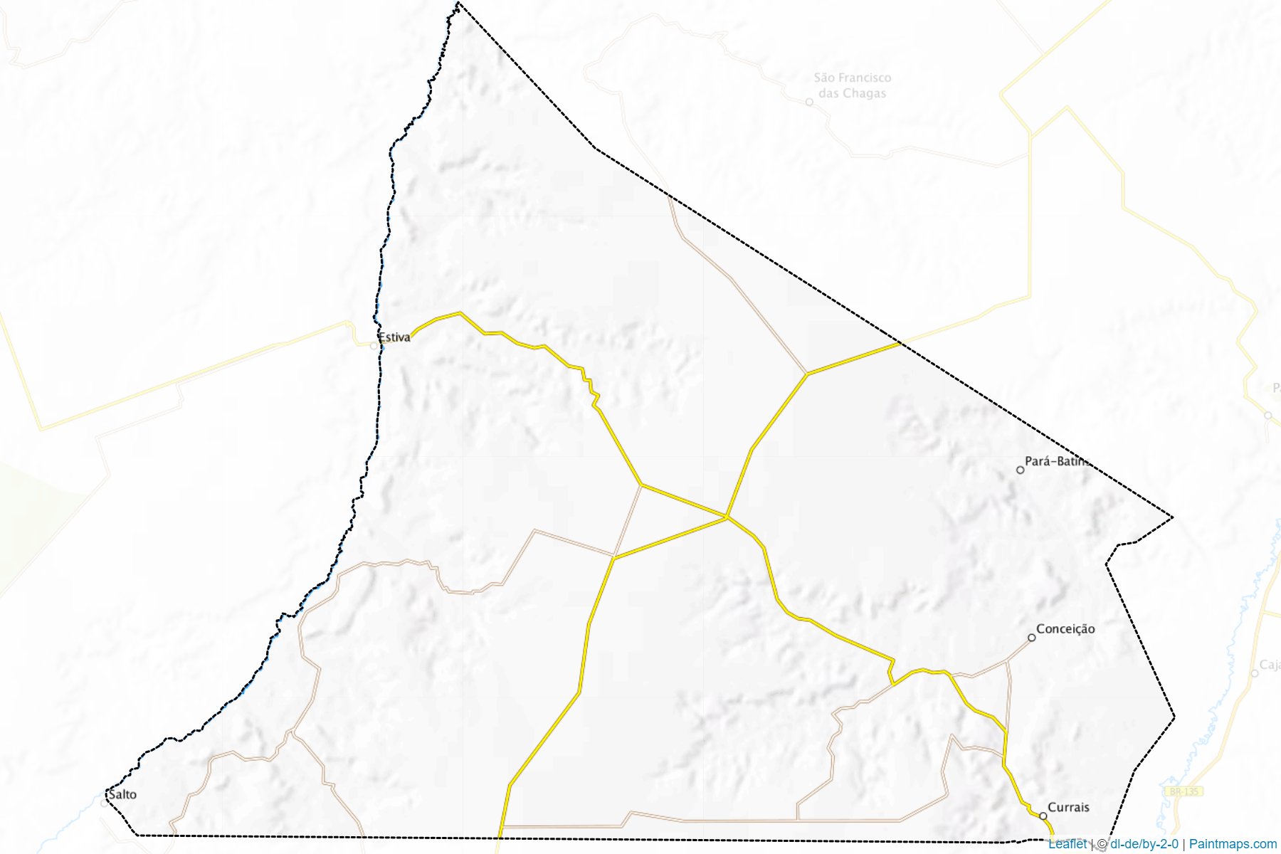 Muestras de recorte de mapas Currais (Piaui)-1