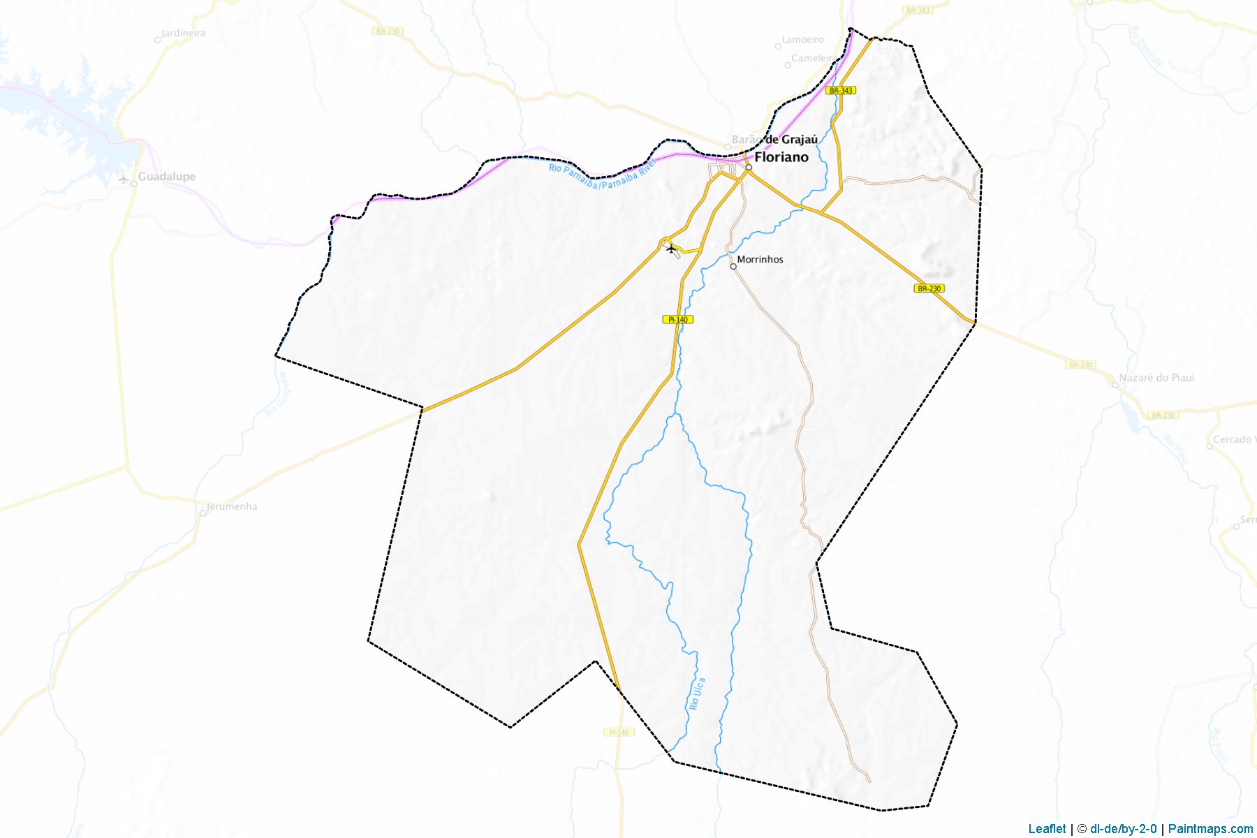 Muestras de recorte de mapas Floriano (Piaui)-1