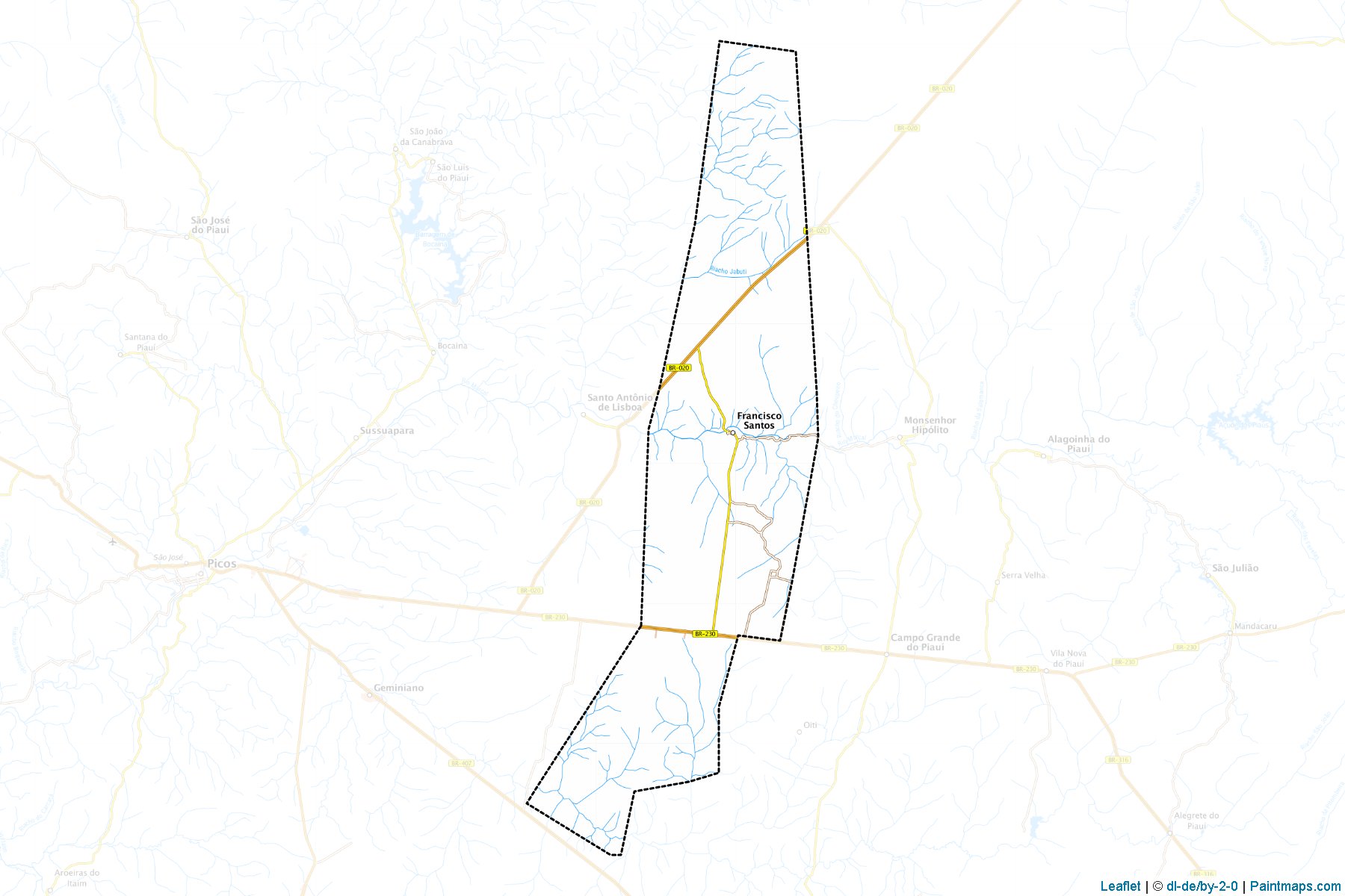 Muestras de recorte de mapas Francisco Santos (Piaui)-1