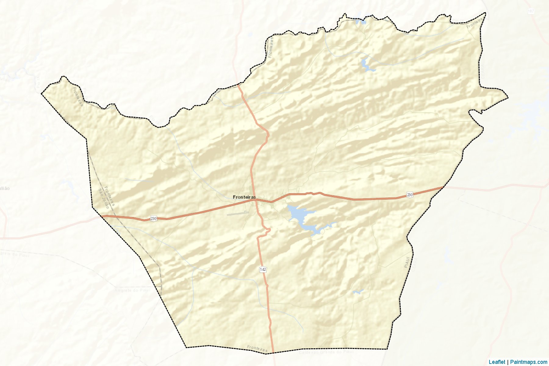 Fronteiras (Piauí) Haritası Örnekleri-2