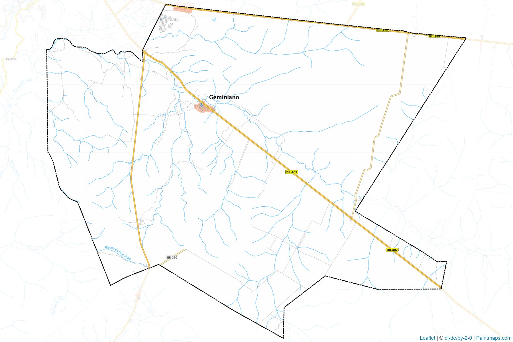 Muestras de recorte de mapas Geminiano (Piaui)-1