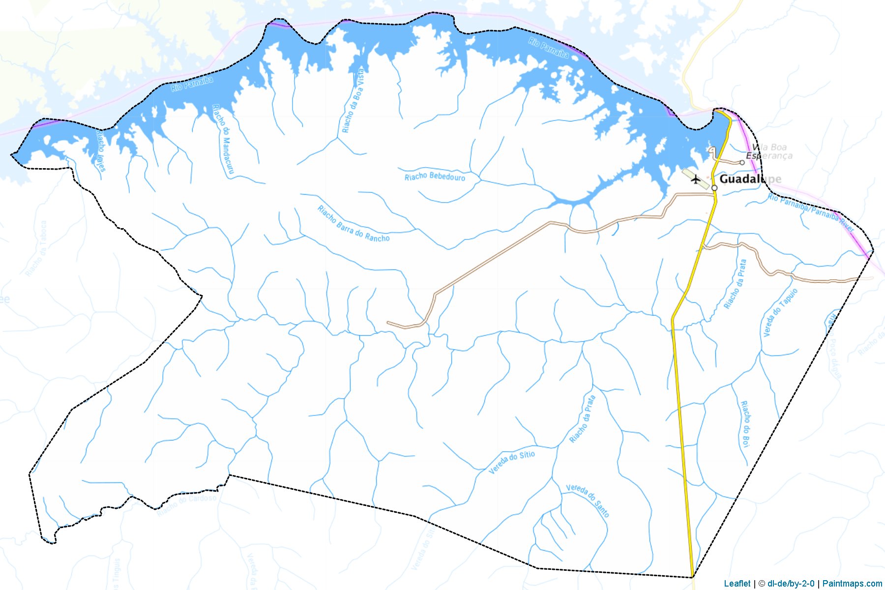 Muestras de recorte de mapas Guadalupe (Piaui)-1