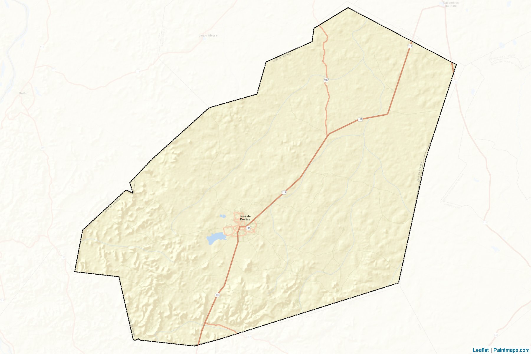 Jose de Freitas (Piaui) Map Cropping Samples-2