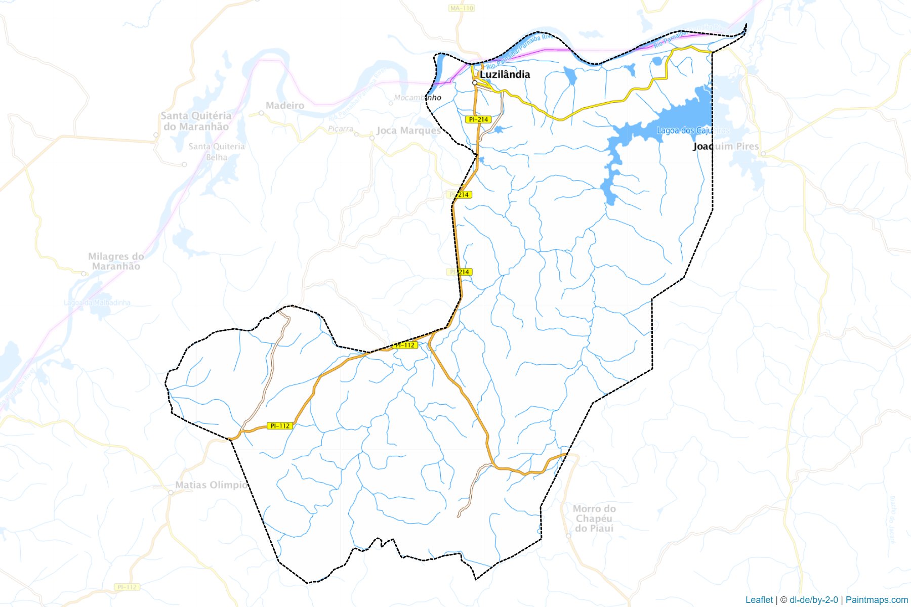 Muestras de recorte de mapas Luzilandia (Piaui)-1