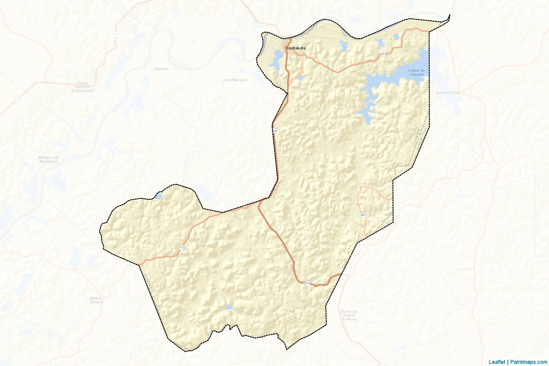 Muestras de recorte de mapas Luzilandia (Piaui)-2