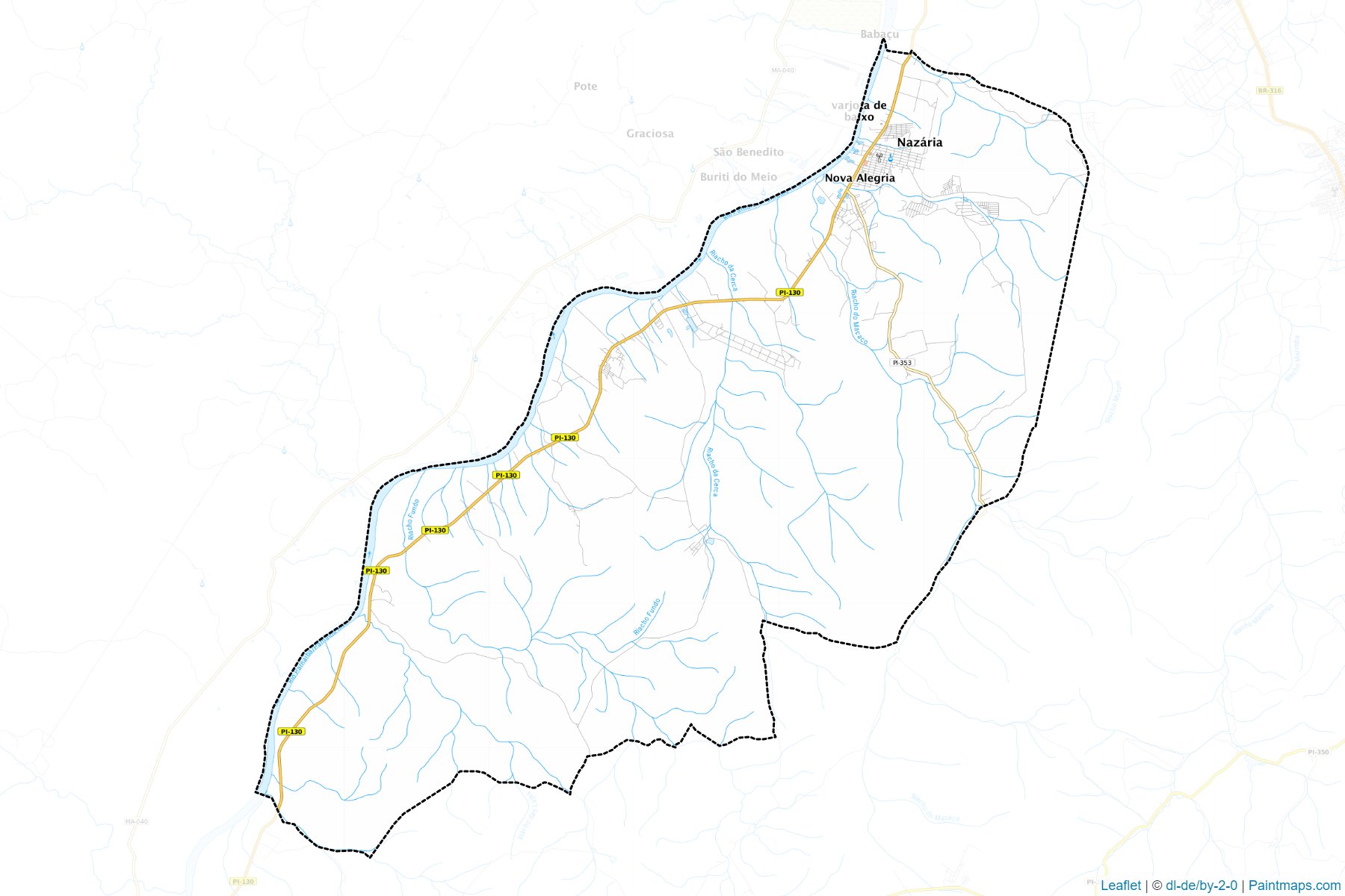 Nazaria (Piaui) Map Cropping Samples-1