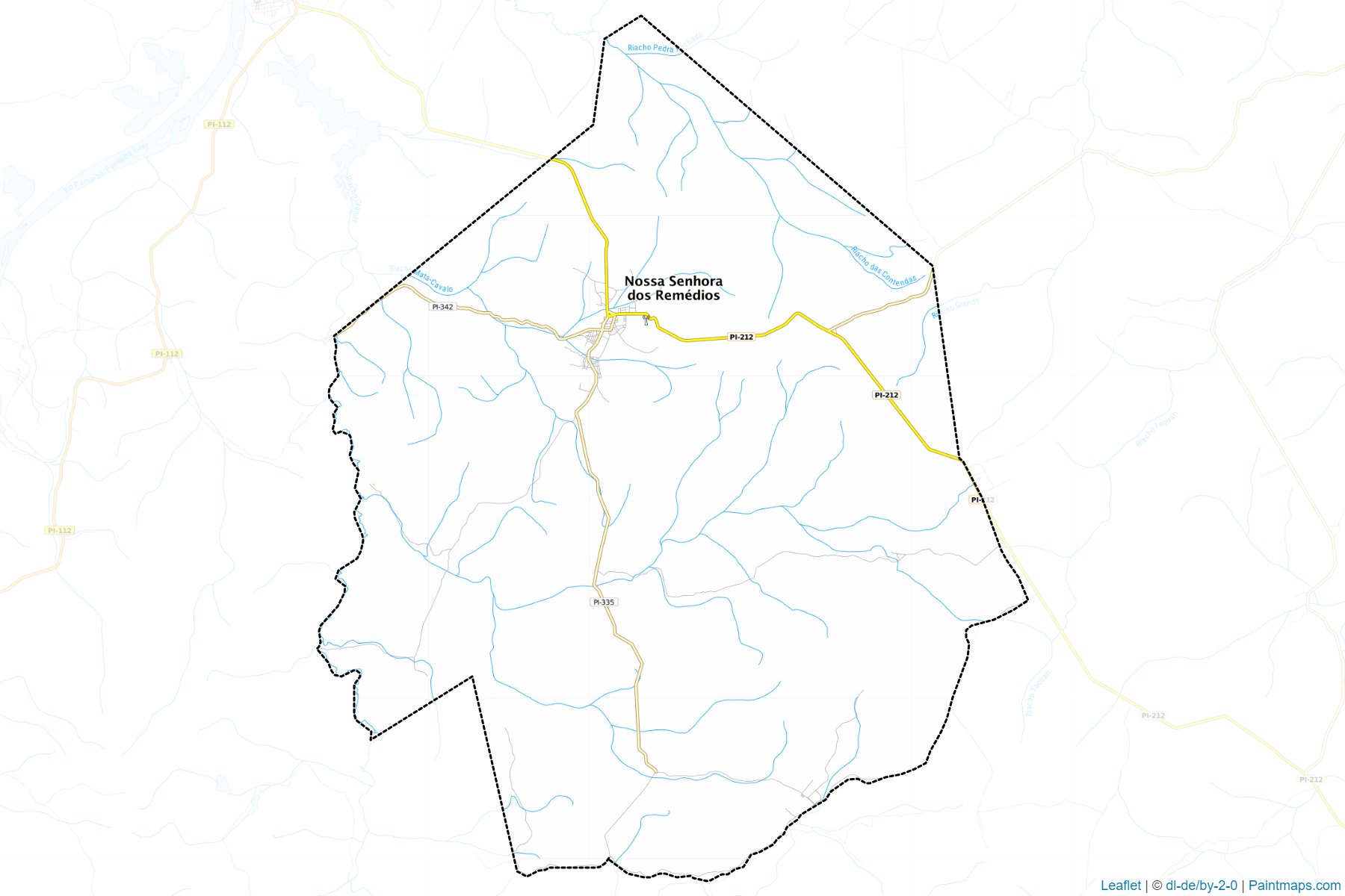 Muestras de recorte de mapas Nossa Senhora dos Remedios (Piaui)-1