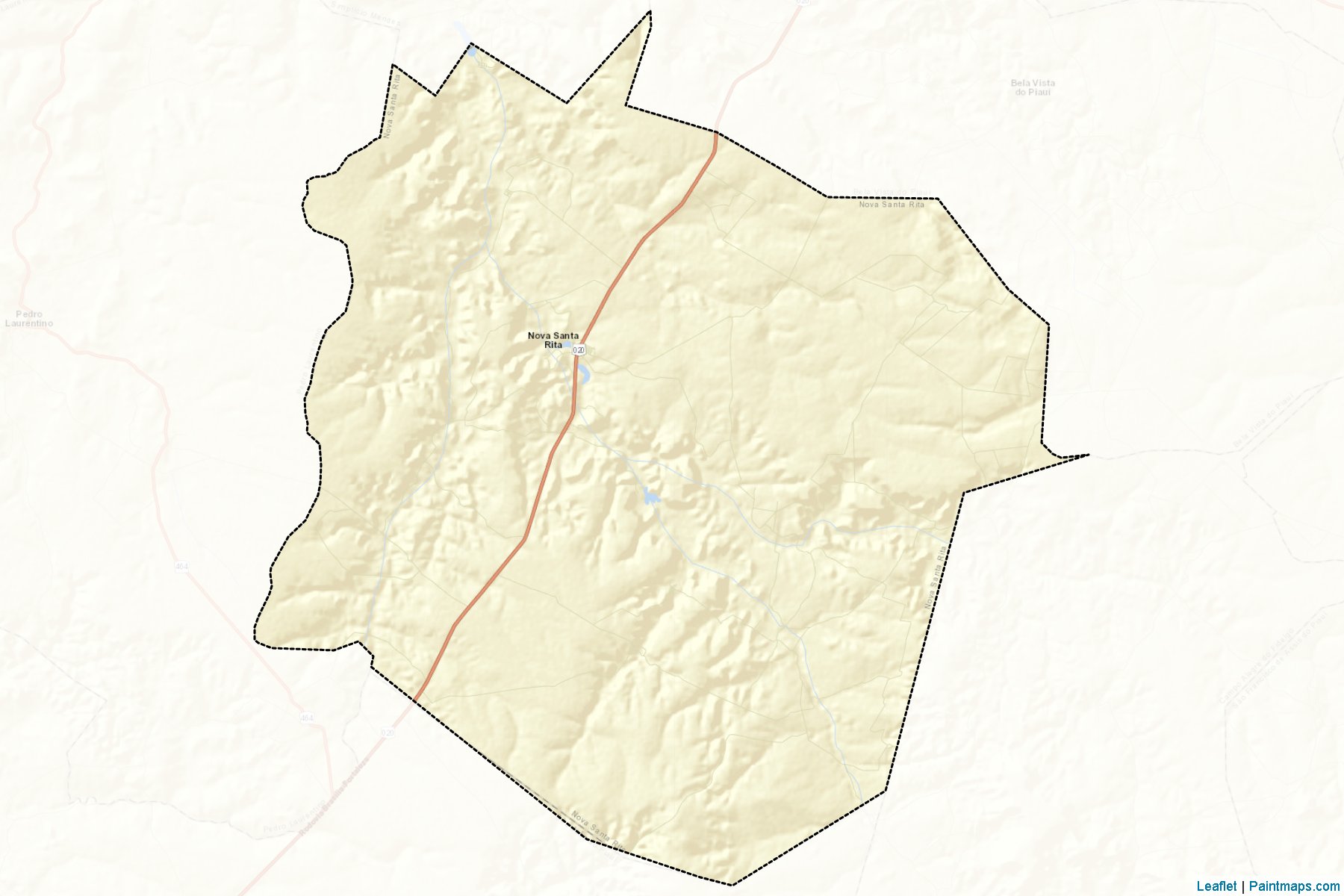 Muestras de recorte de mapas Nova Santa Rita (Piaui)-2