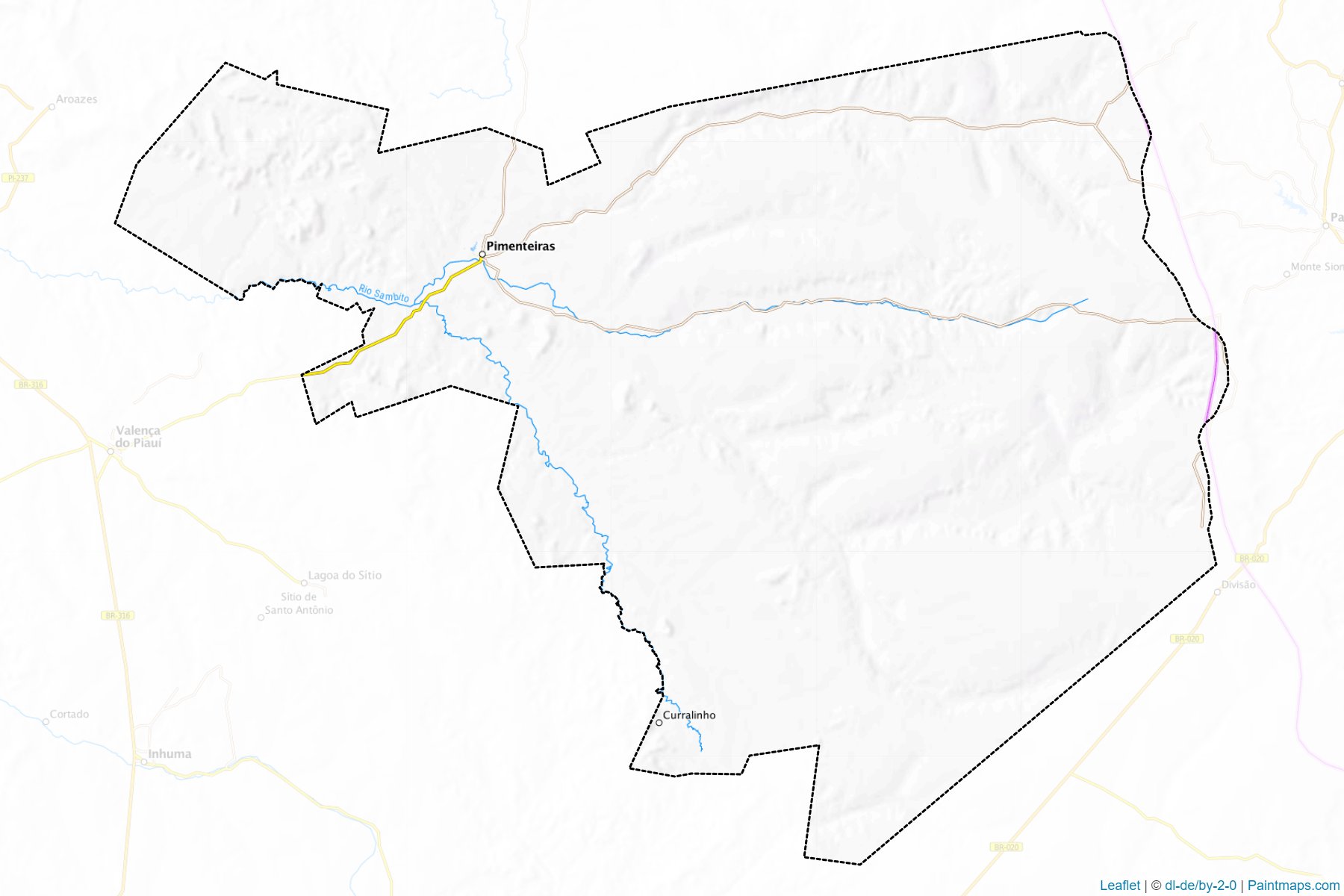 Muestras de recorte de mapas Pimenteiras (Piaui)-1